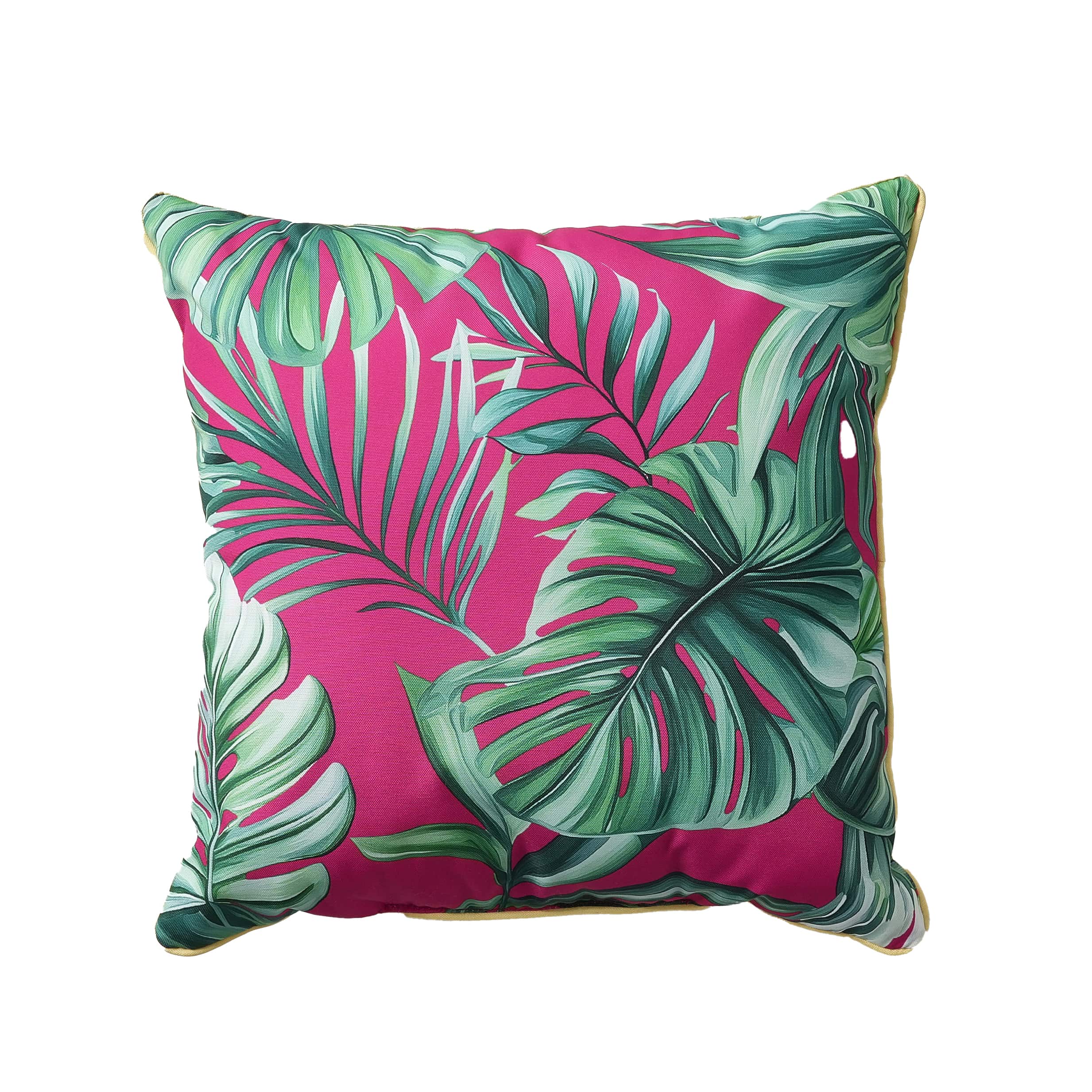 18" Pink Monstera Leaf Pillow by Ashland®