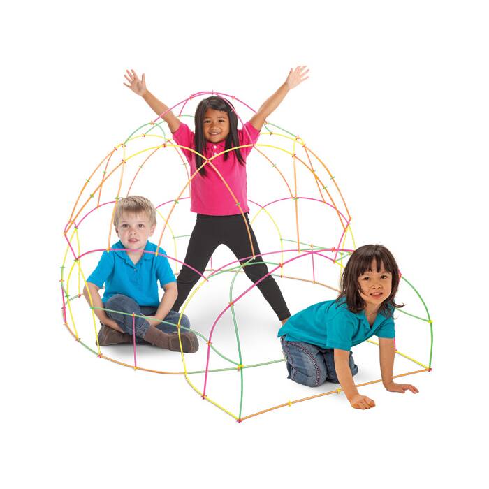 Straws & Connectors Neon - 300 Piece Set