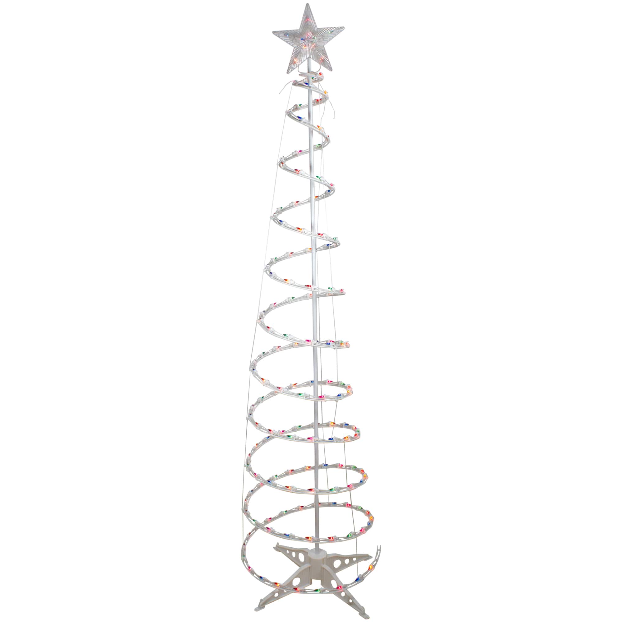 6ft. Multicolor Pre-Lit Spiral Christmas Tree