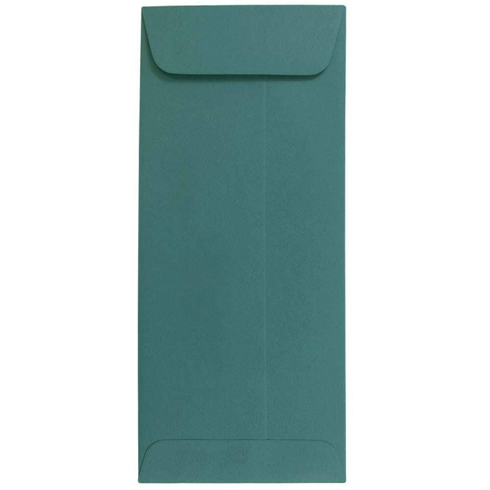 JAM Paper 4" x 9.5" Teal Policy Business Premium Envelopes