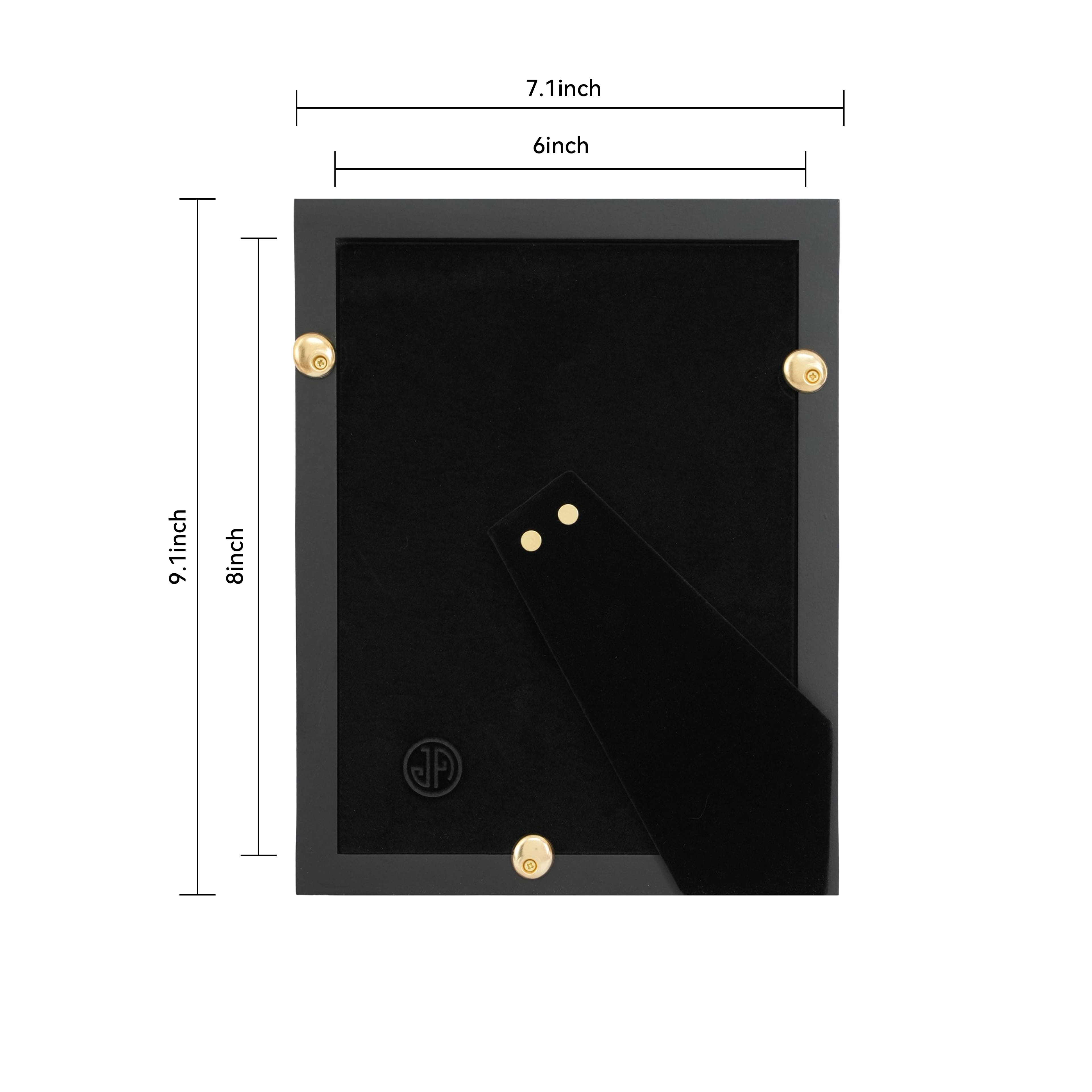 Jonathan Adler x Michaels 4" x 6" Black Geometric Stripes Matted Wood Tabletop Frame