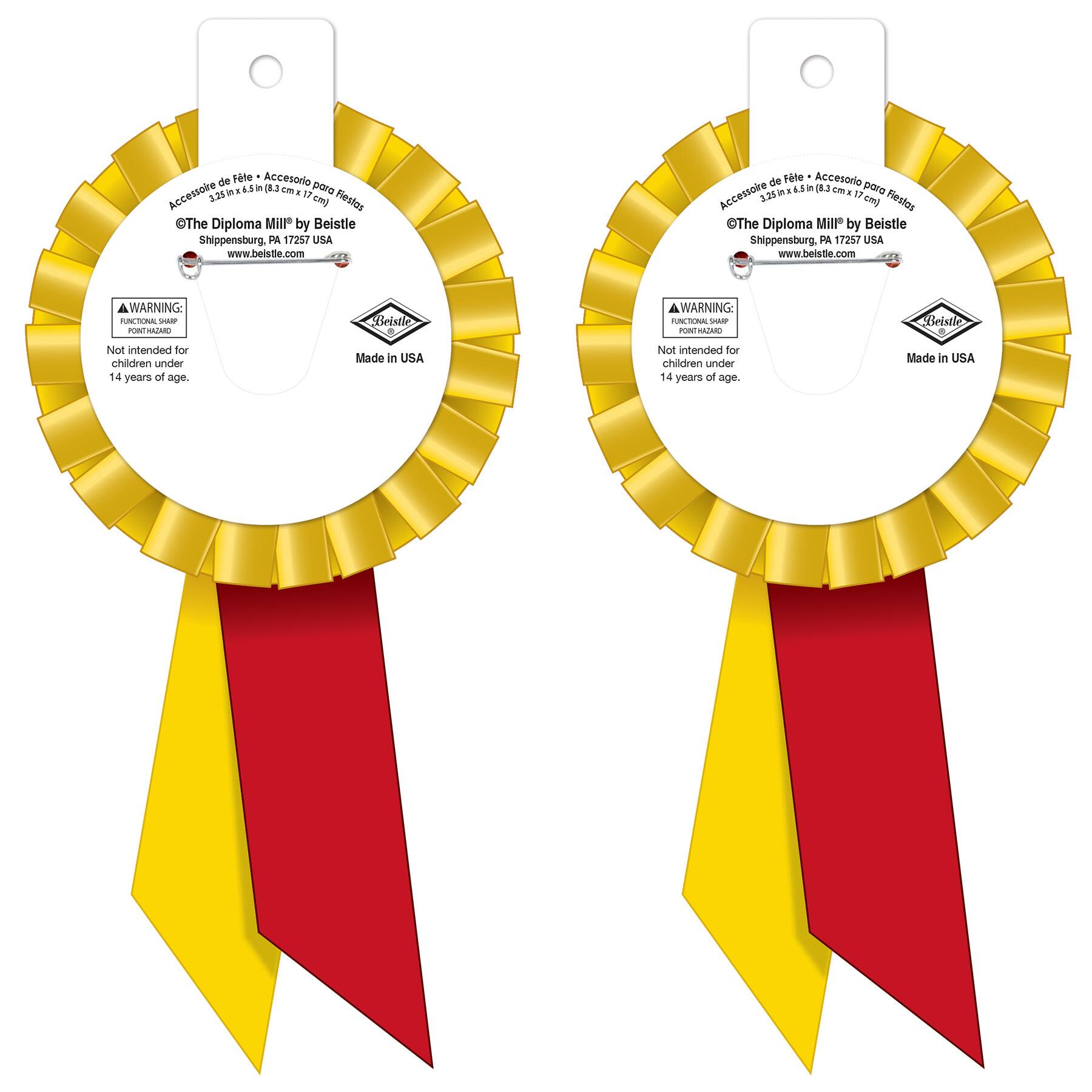 Beistle 6.5" Patriotic USA Rosettes
