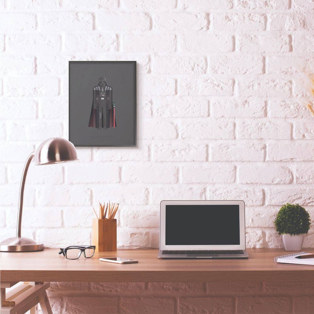 Stupell Industries Star Wars Darth Vader Fashion Design Wall Accent with Black Frame