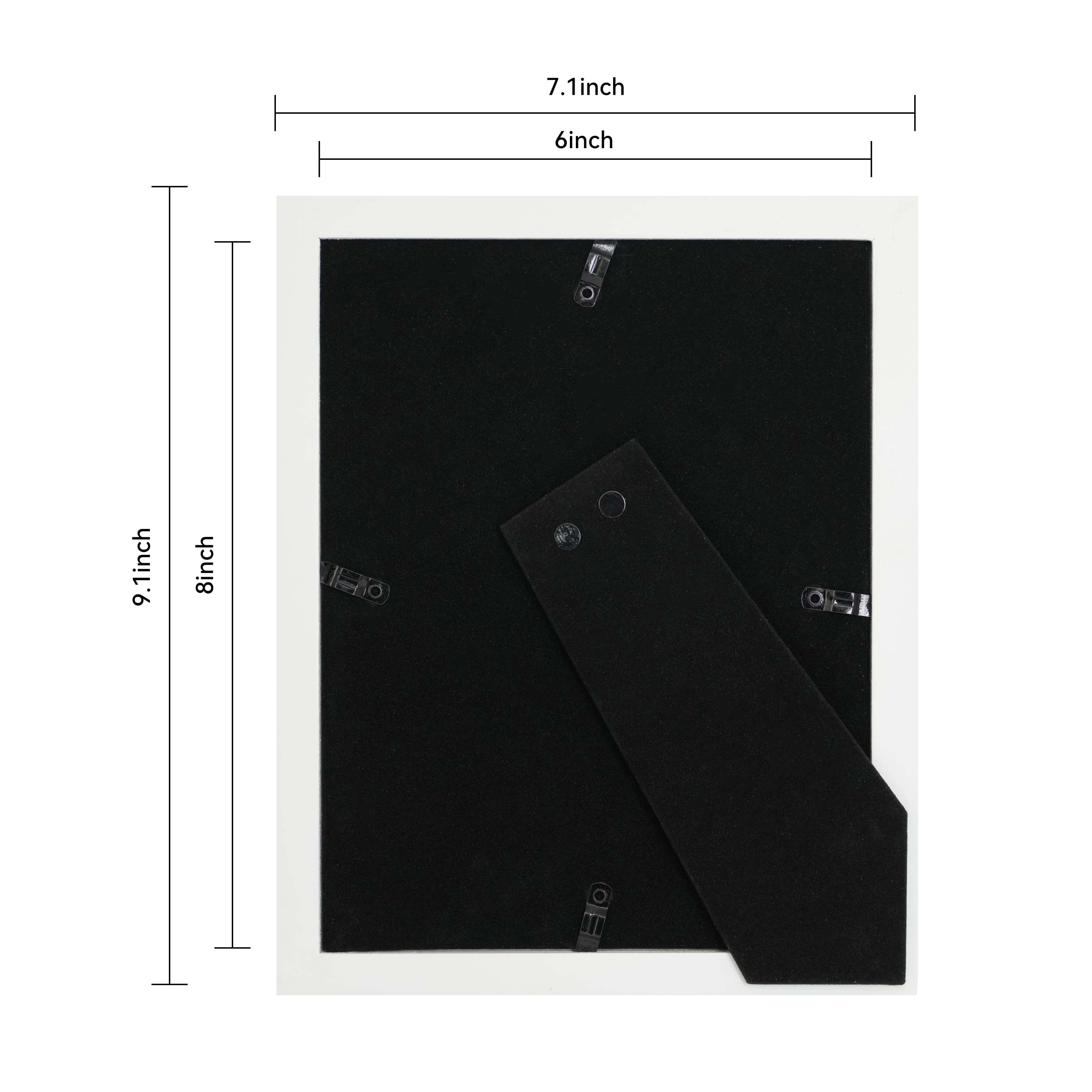 4" x 6" Red & White Striped Tabletop Frame with Mat, Treasured Finds by Ashland®