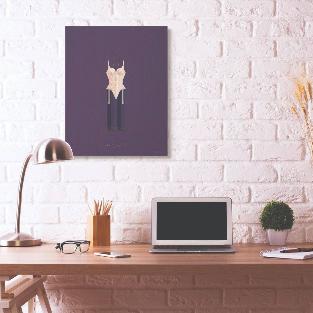 Stupell Industries Madonna Minimalist Illustration Canvas Wall Art