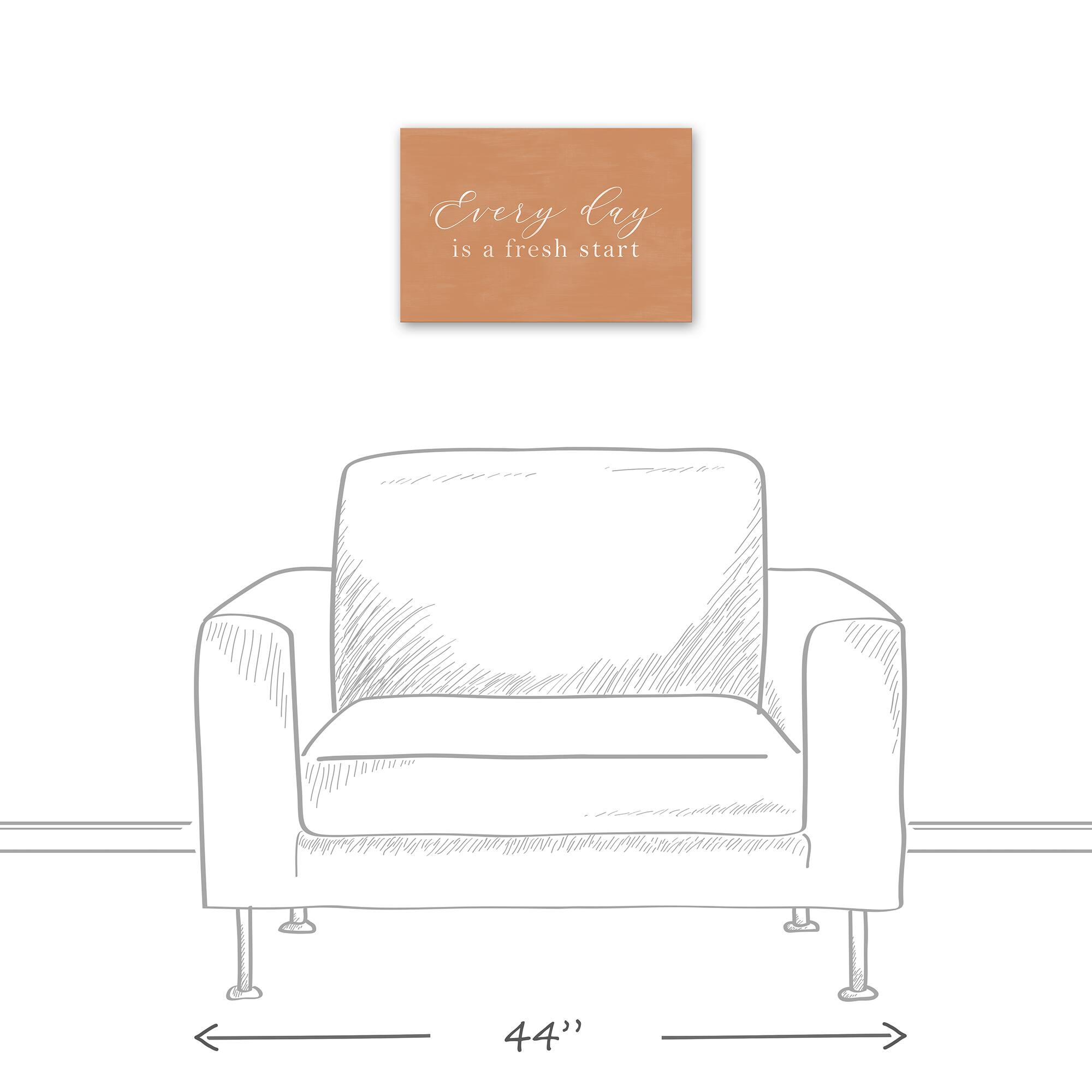 Fresh Start 18" x 12" Canvas Wall Art