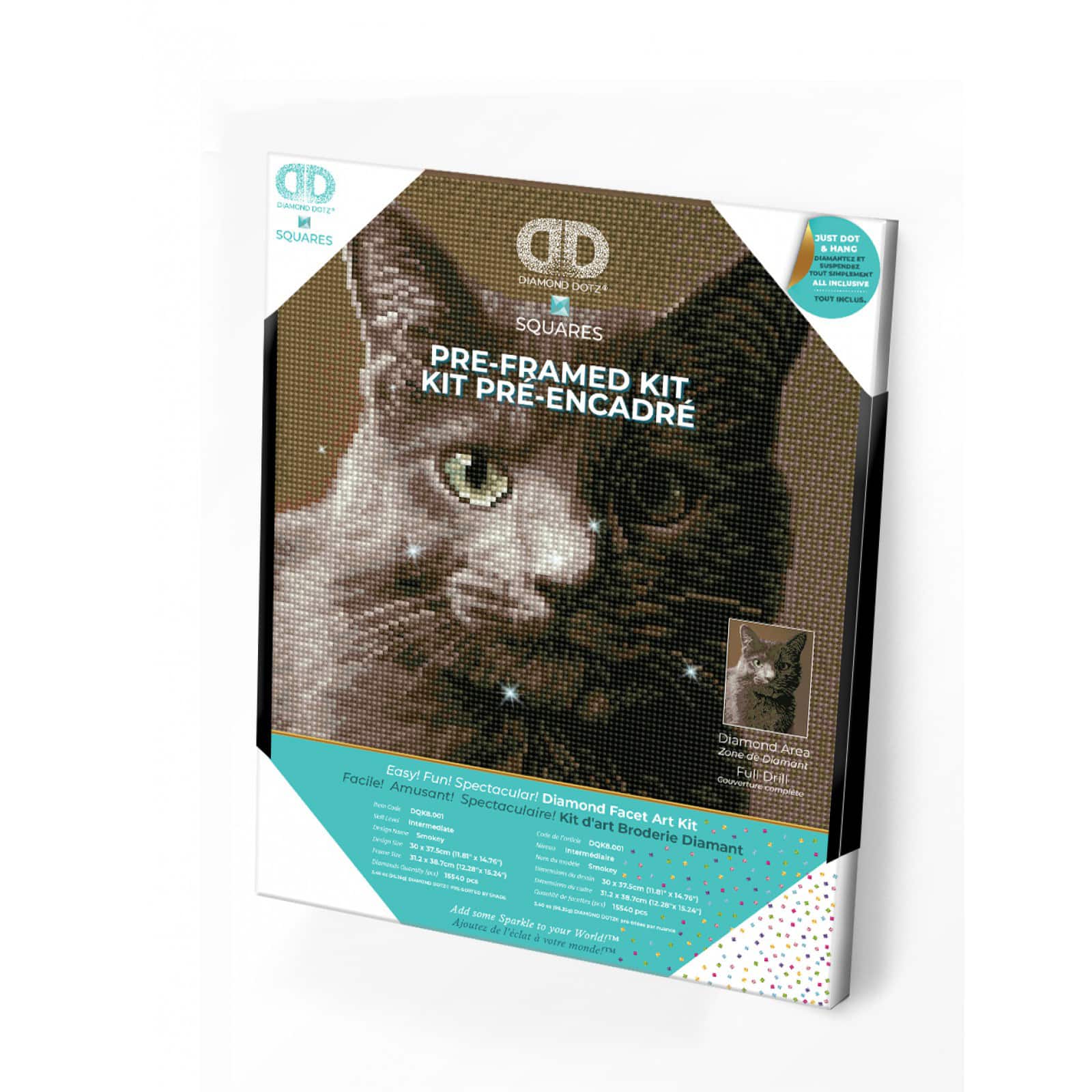 Diamond Dotz® Intermediate Smokey Pre-Framed Diamond Painting Kit 