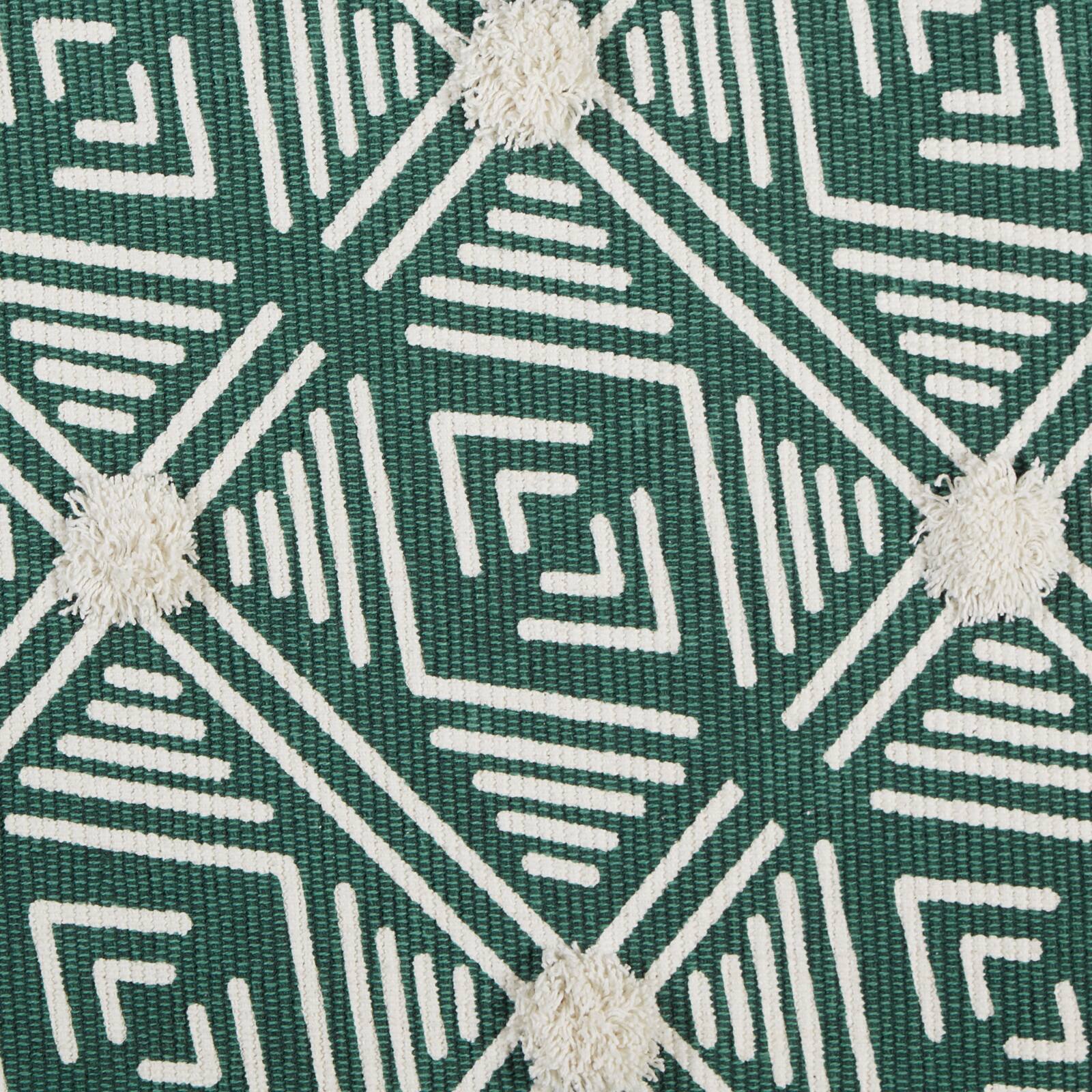 DII® Diamond Printed Off-White Hand-Loomed Shag Rug Runner 2ft. x 6ft