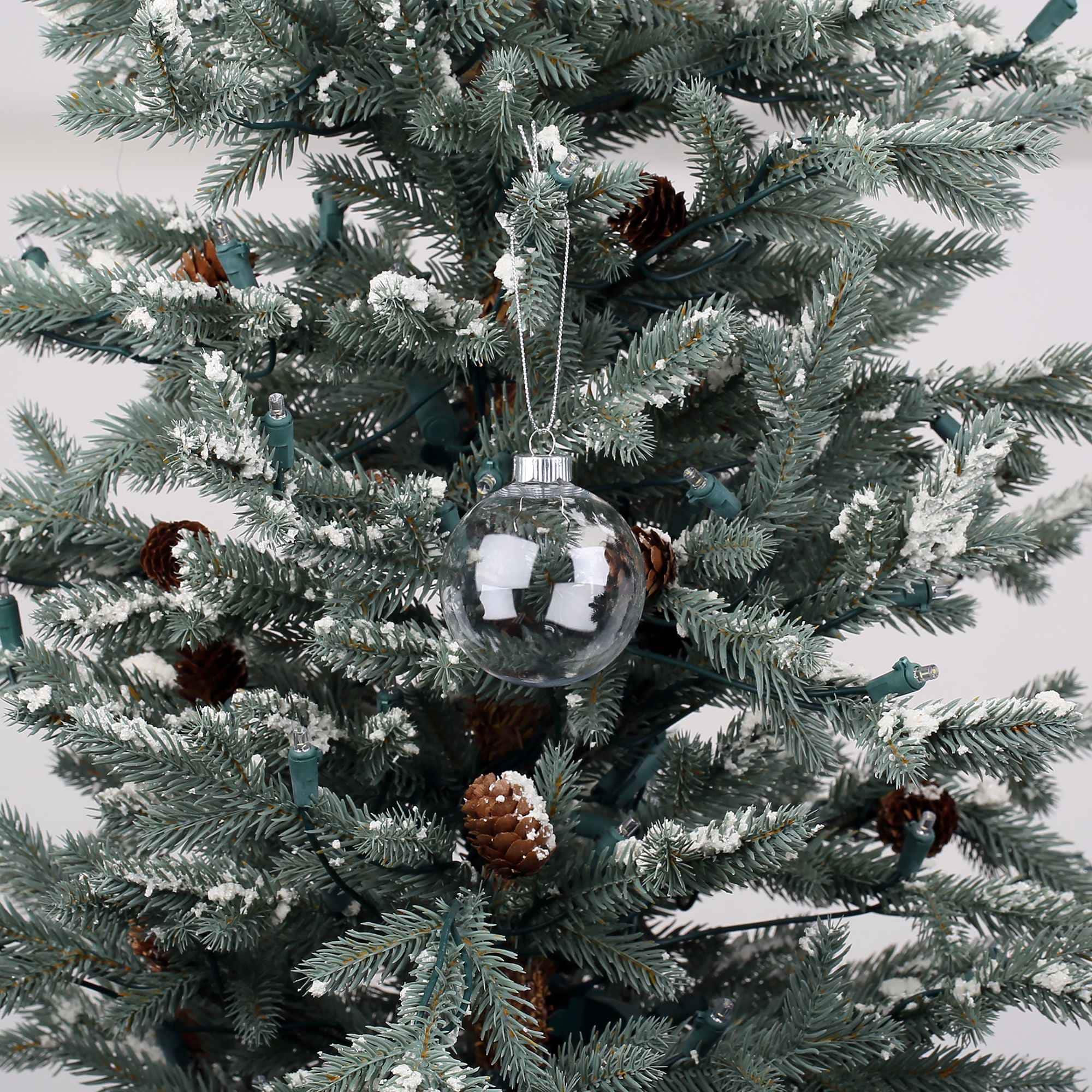 24 Pack 2.75" DIY Plastic Ball Ornaments by Make Market®