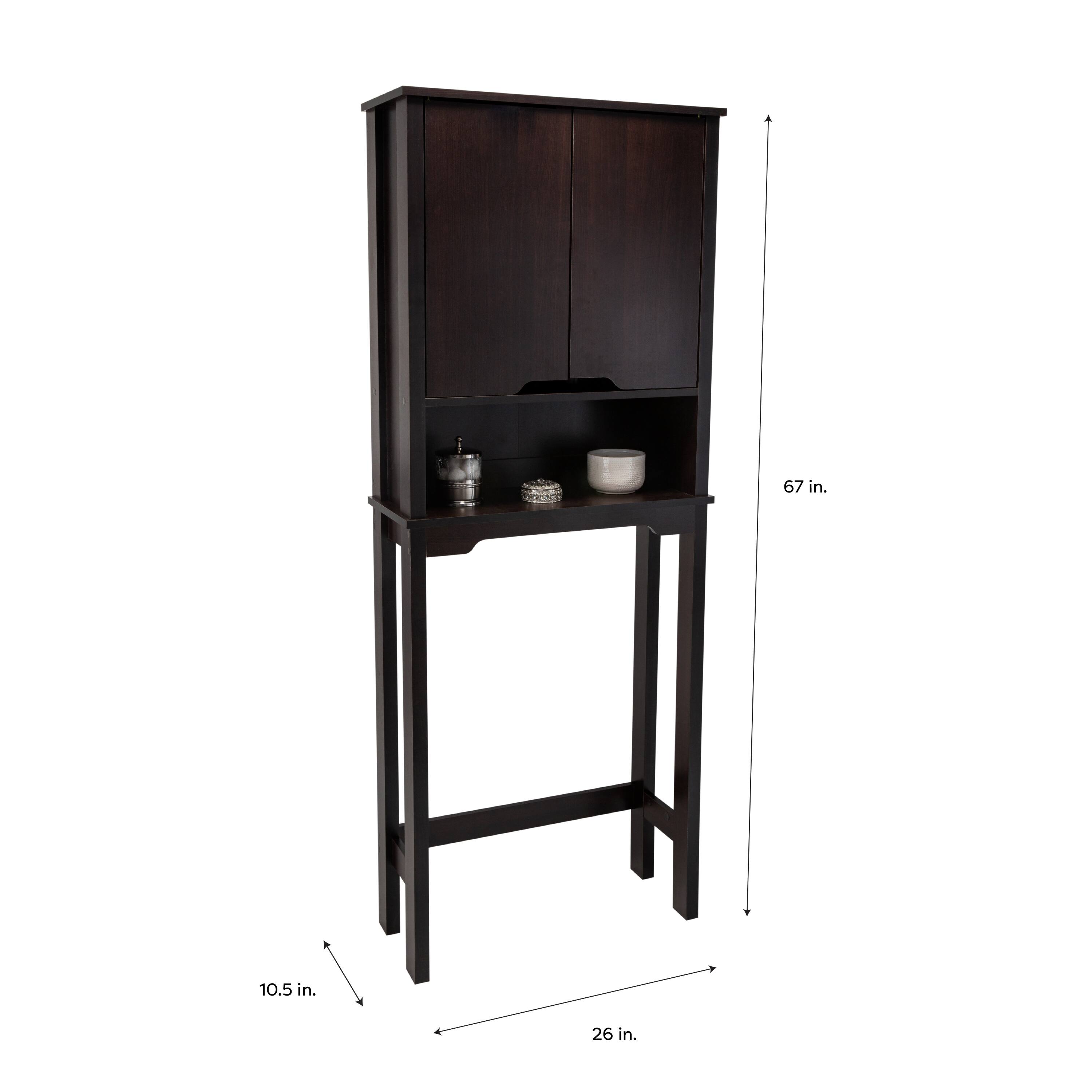 Organize It All Ambassador Espresso Over the Toilet Space Saver