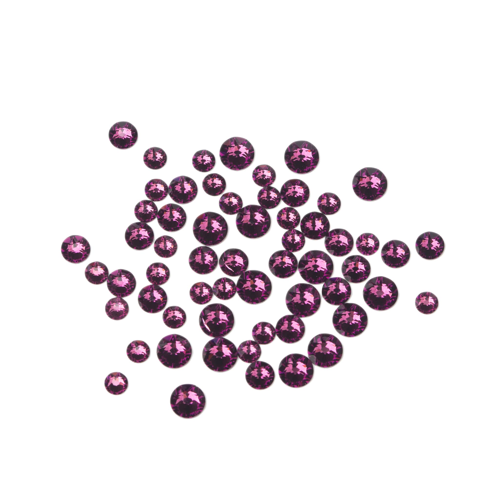 Mixed Round Flatback Austrian Crystals
