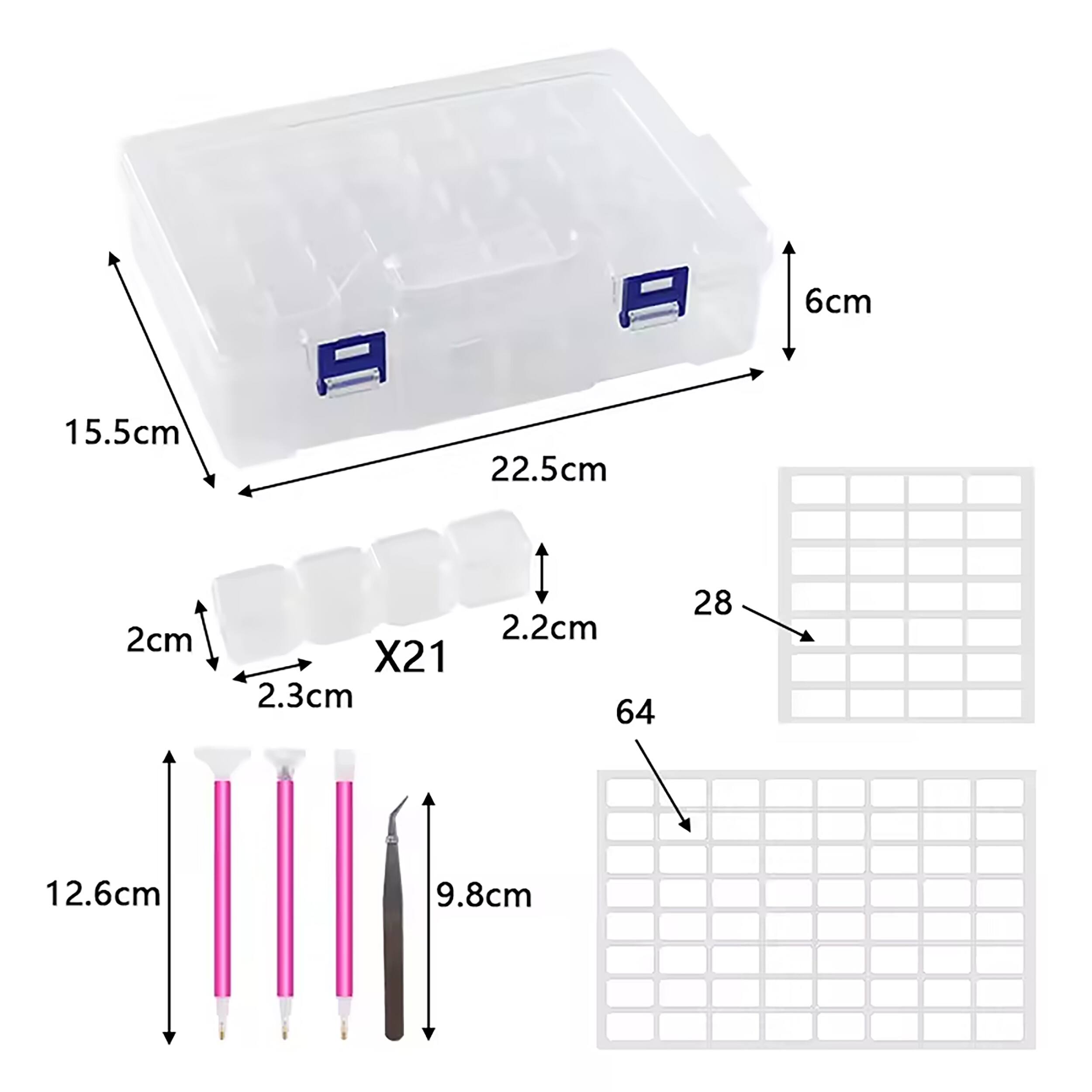 Sparkly Selections Diamond Painting Storage Box with 84 Compartments