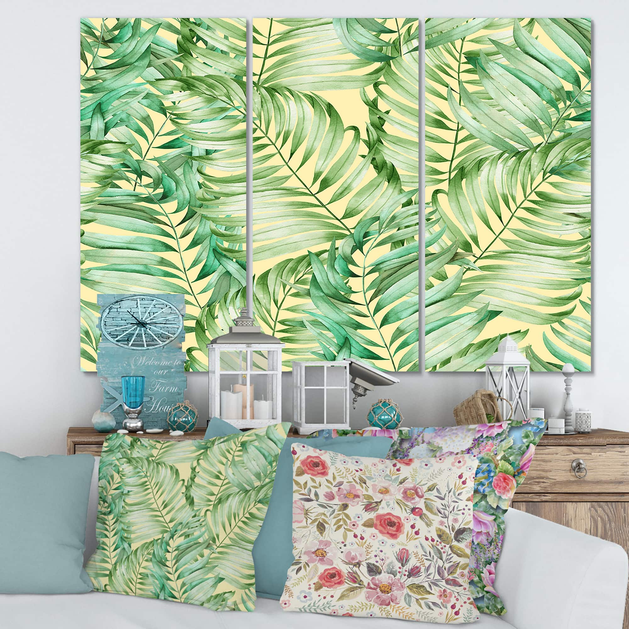 Designart - Tropical Leaves of Monstera