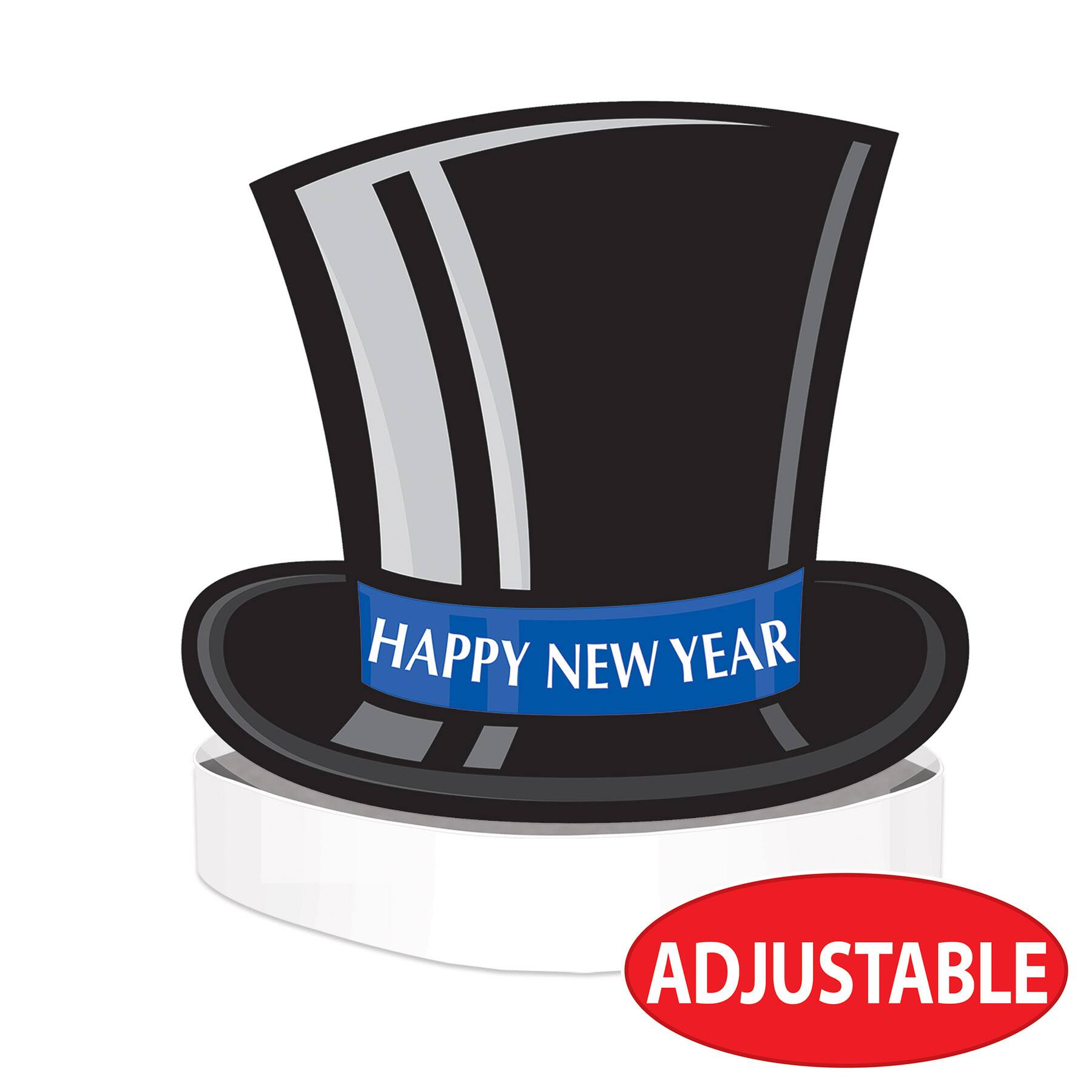 Beistle Happy New Year Top Hat Headbands, 2ct.