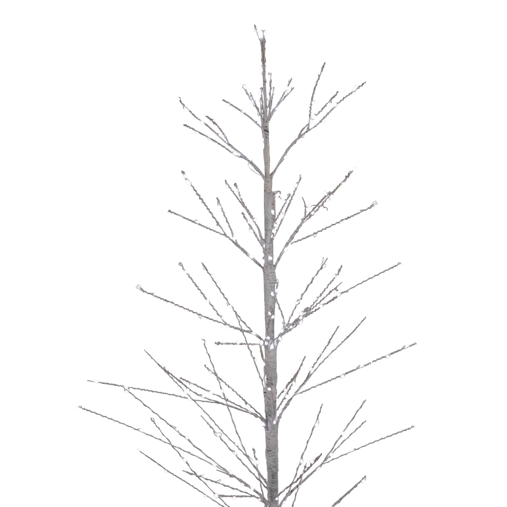 4ft. Pre-Lit White Birch Twig Artificial Christmas Tree, Pure White LED Lights