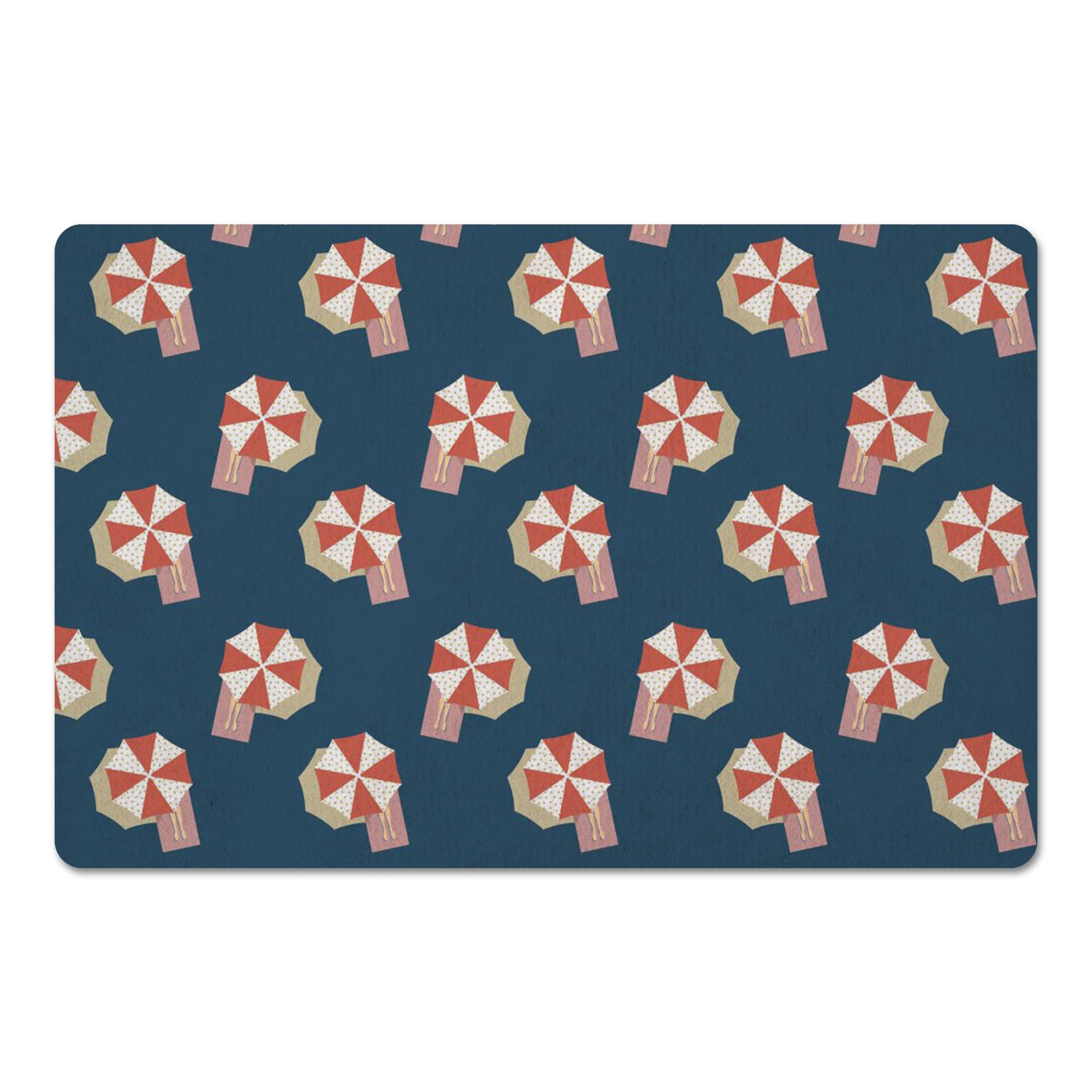 Umbrella Pattern Floor Mat