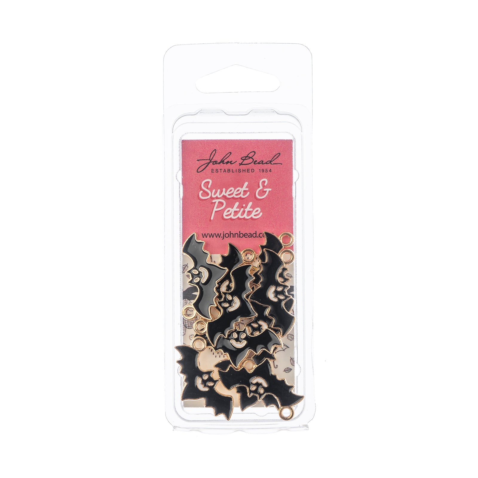 John Bead Sweet & Petite Halloween Small Bat Charms, 10ct.