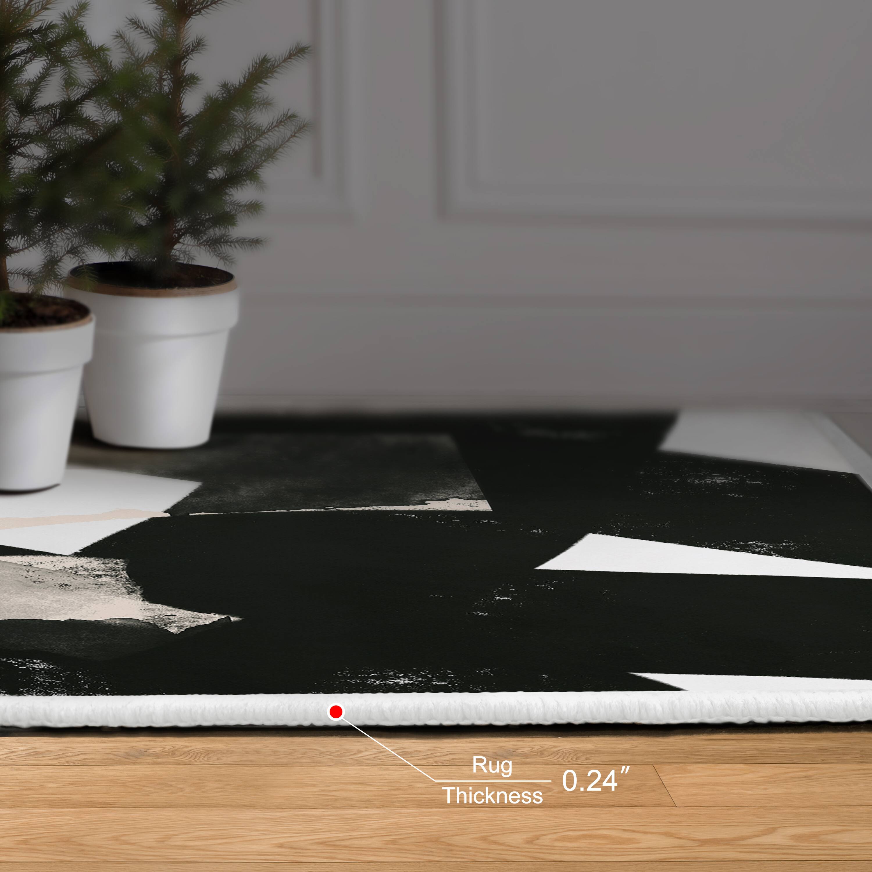 Empire Art Direct 5ft. x 7.5ft. Nordic II B Tapis D'Art Washable Abstract Area Rug