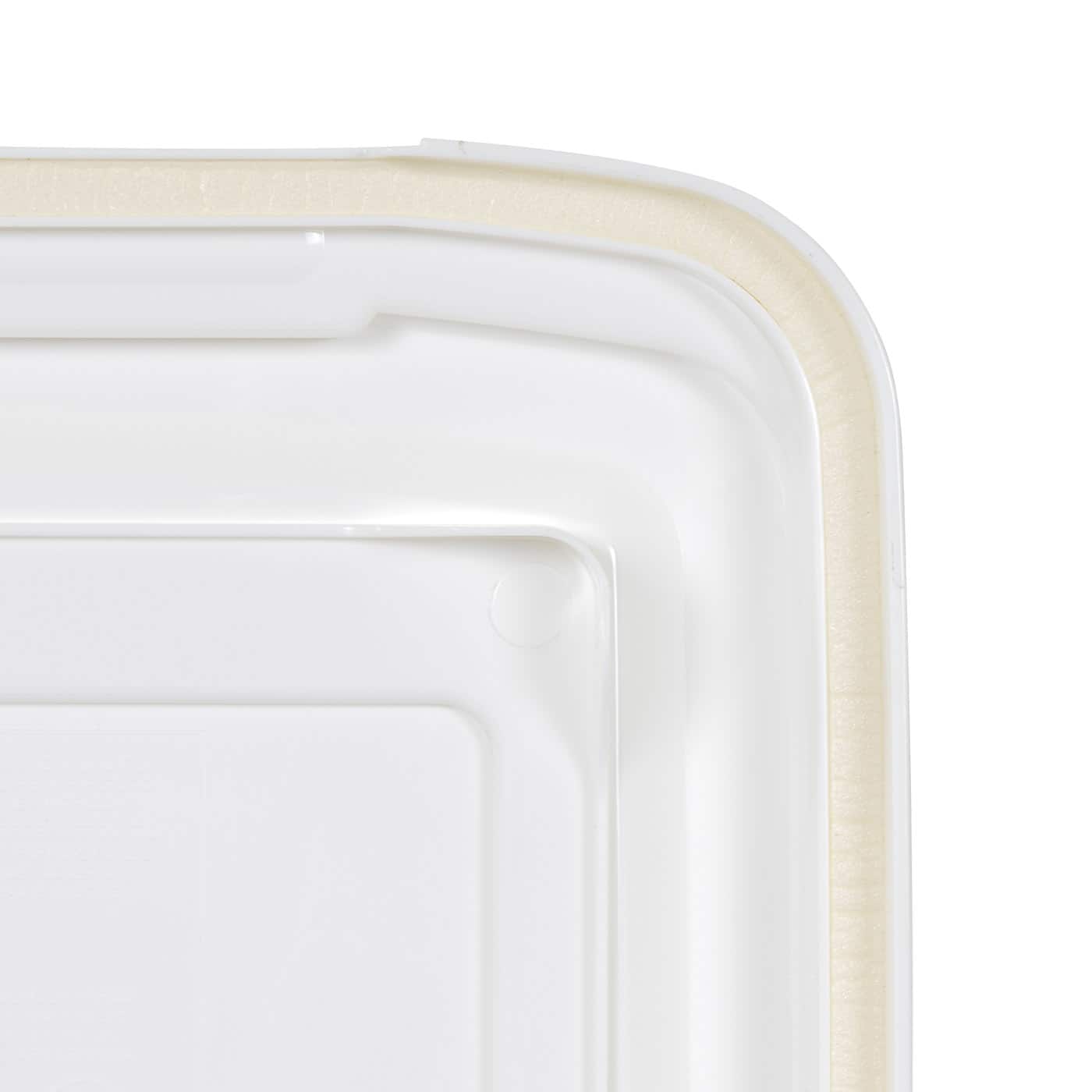 IRIS Clear, White, Black & Dark Gray 28qt. Food Container With Sealed Top & Scoop
