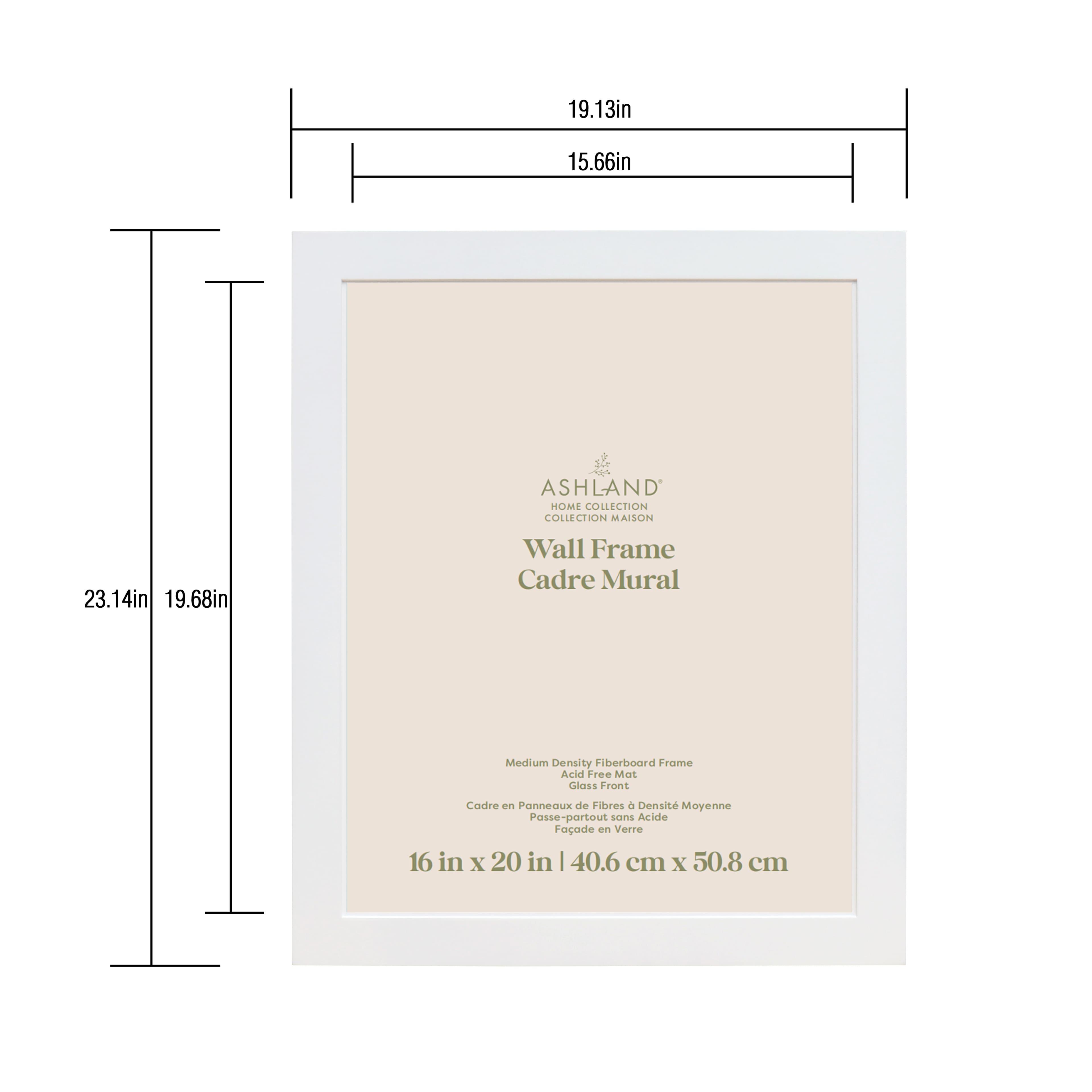Home White Wall Frame by Ashland®