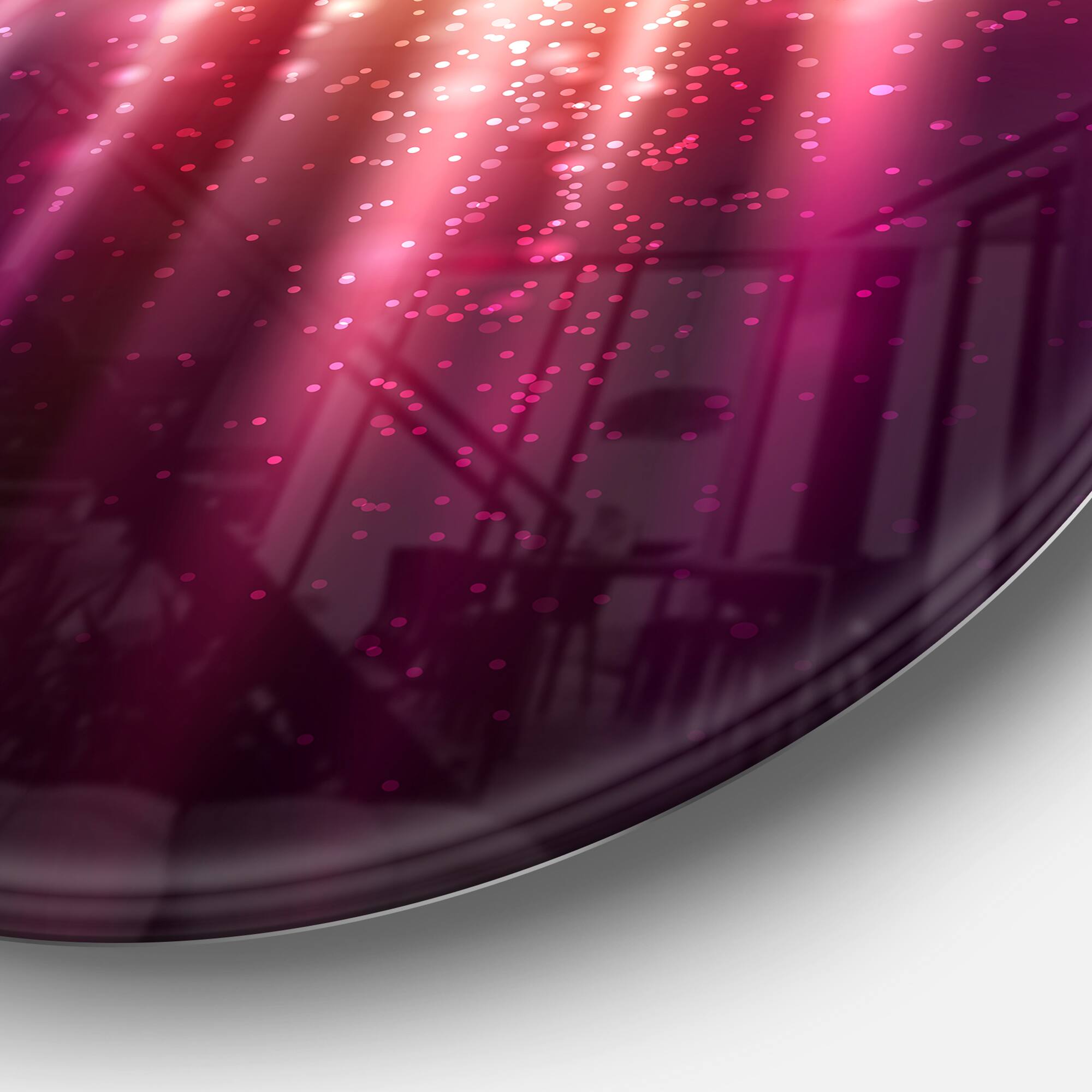 Designart - Purple with Magic Light' Abstract Metal Artwork