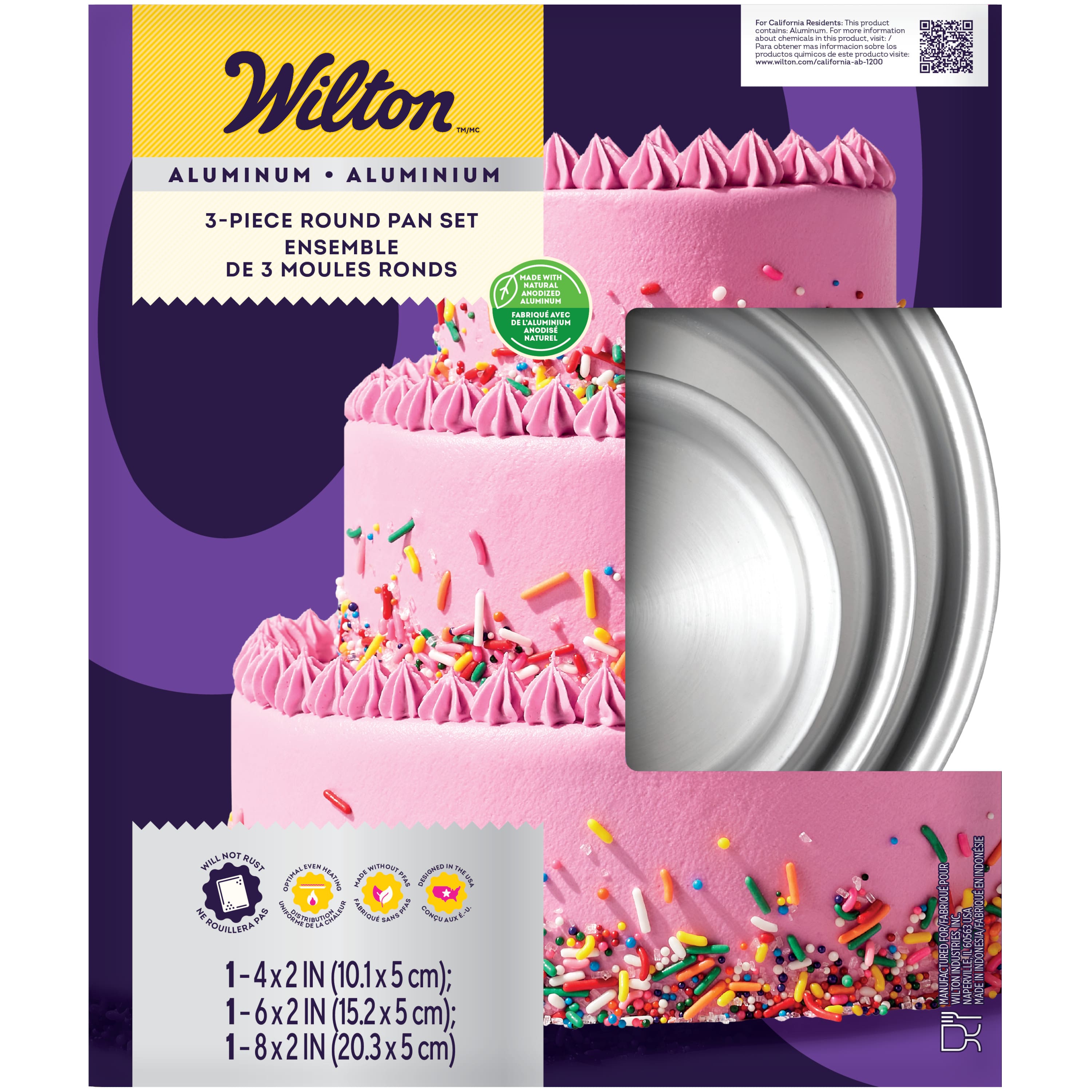 Wilton® Aluminum Bakeware Round Cake Pan Set