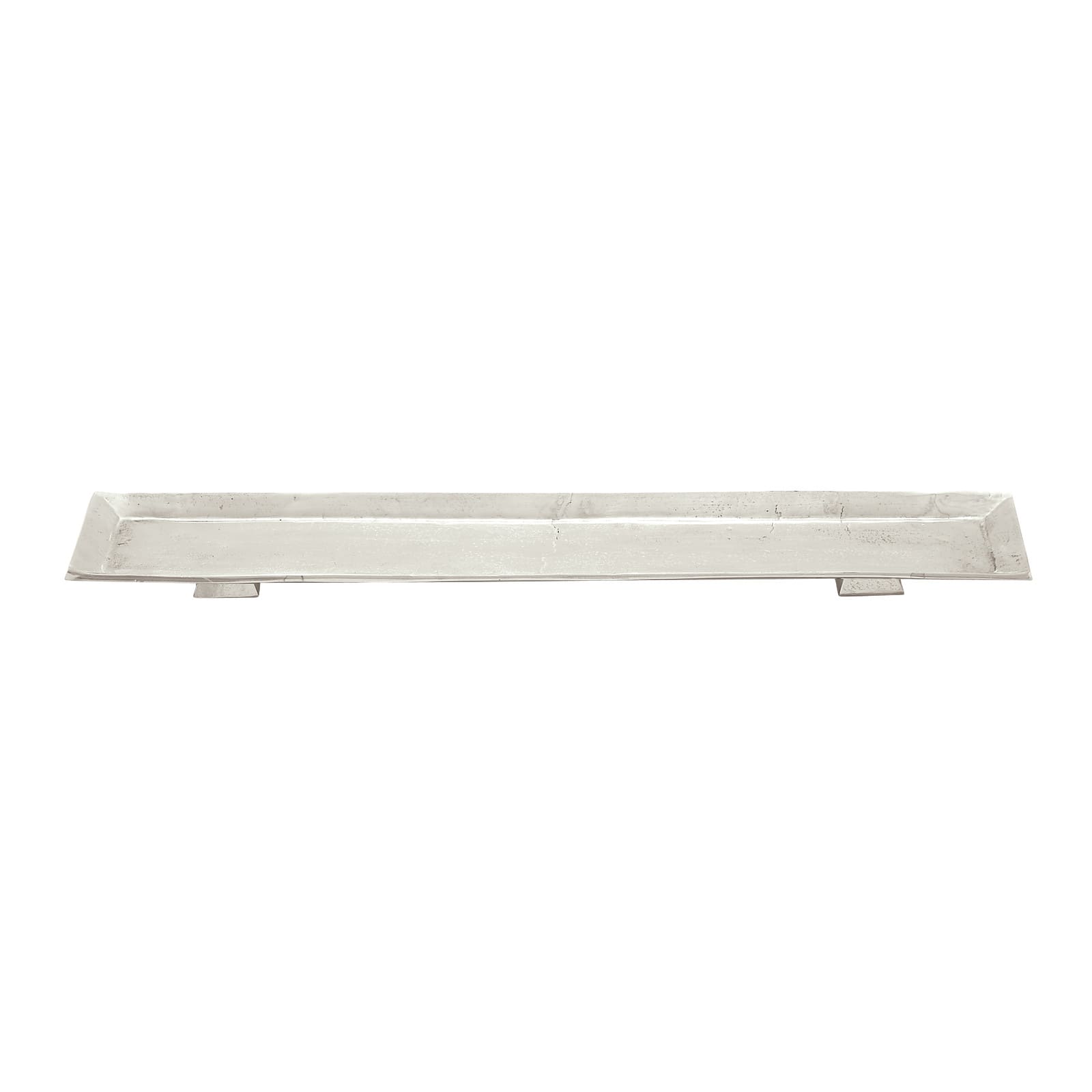 35'' Silver Aluminum Contemporary Tray