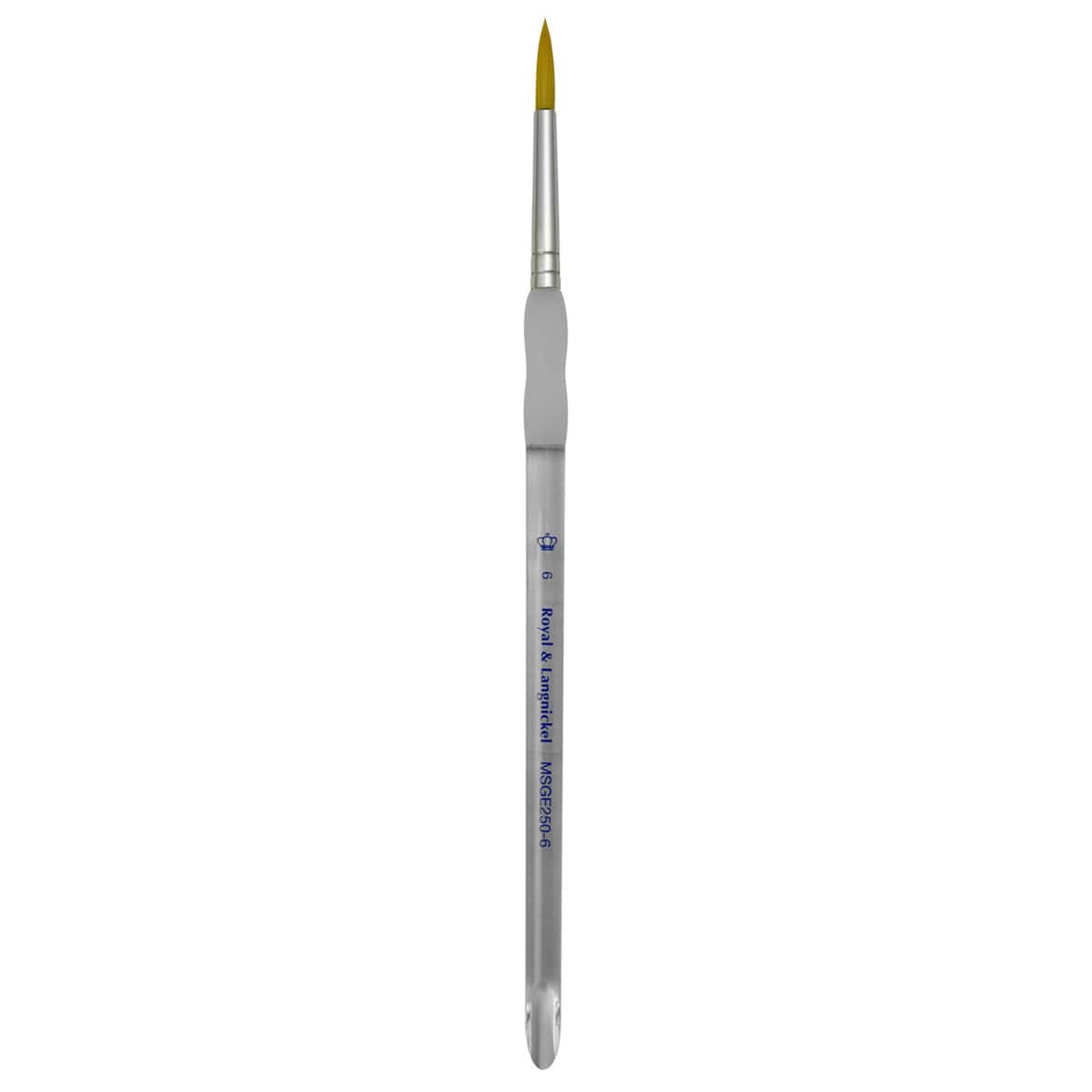 12 Pack: Royal & Langnickel® Soft-Grip™ Golden Taklon Short Handle Round Brush