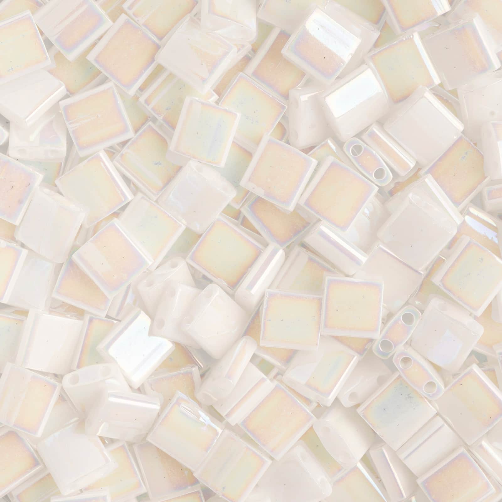Miyuki® TILA® 5mm Opaque AB Glass Beads Vial