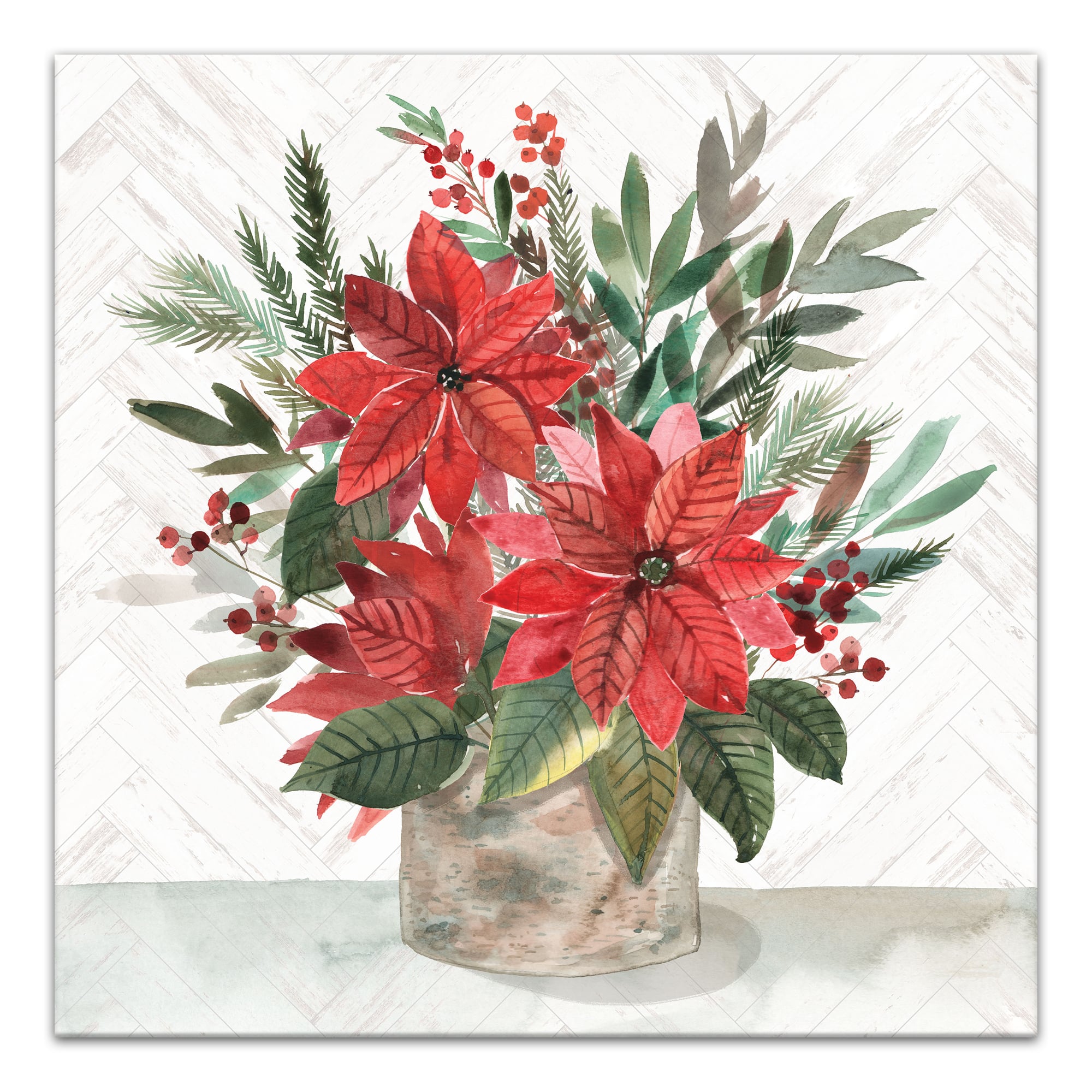 Holiday Bouquet Canvas Wall Art