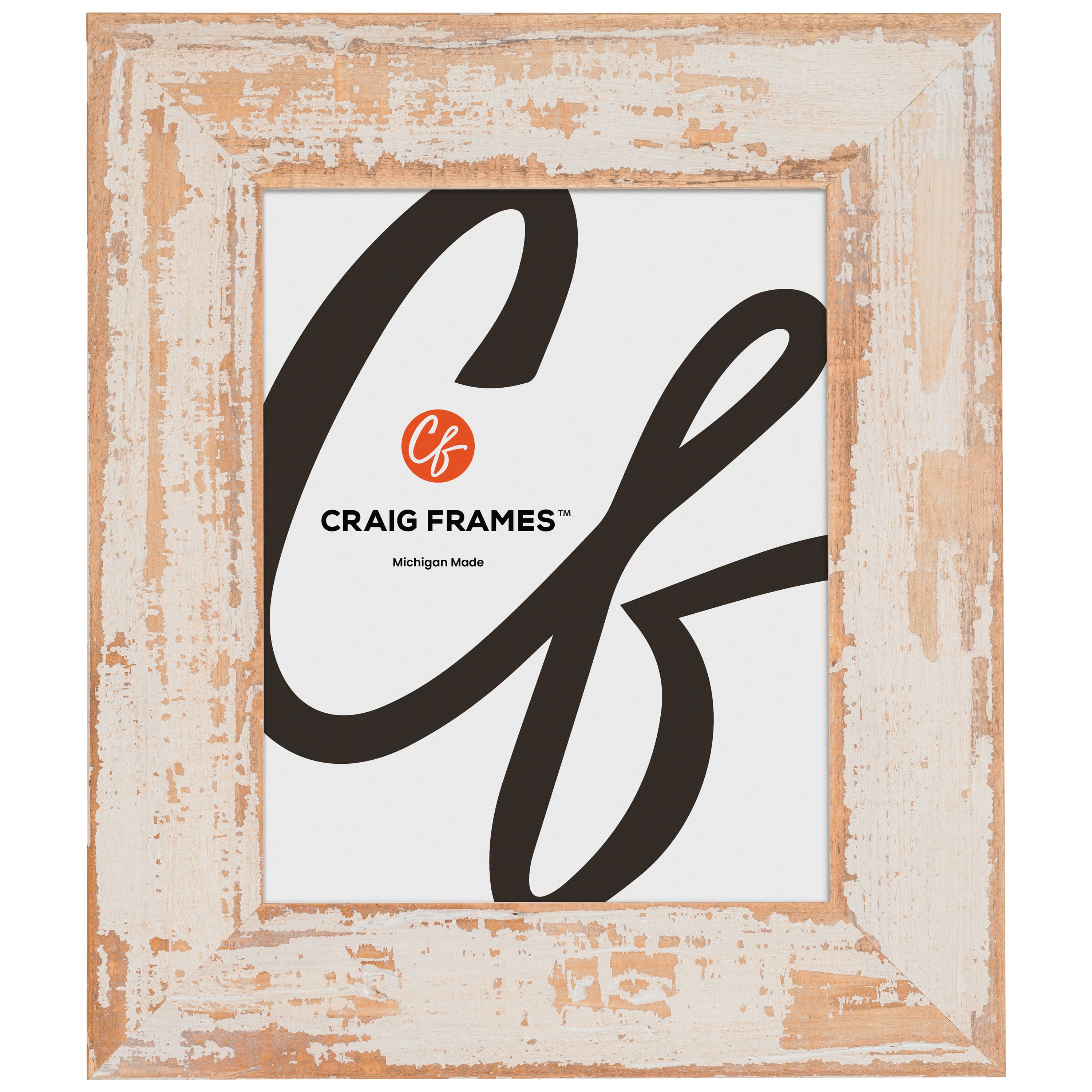 Craig Frames Hatteras XL Whitewashed Oak Picture Frame