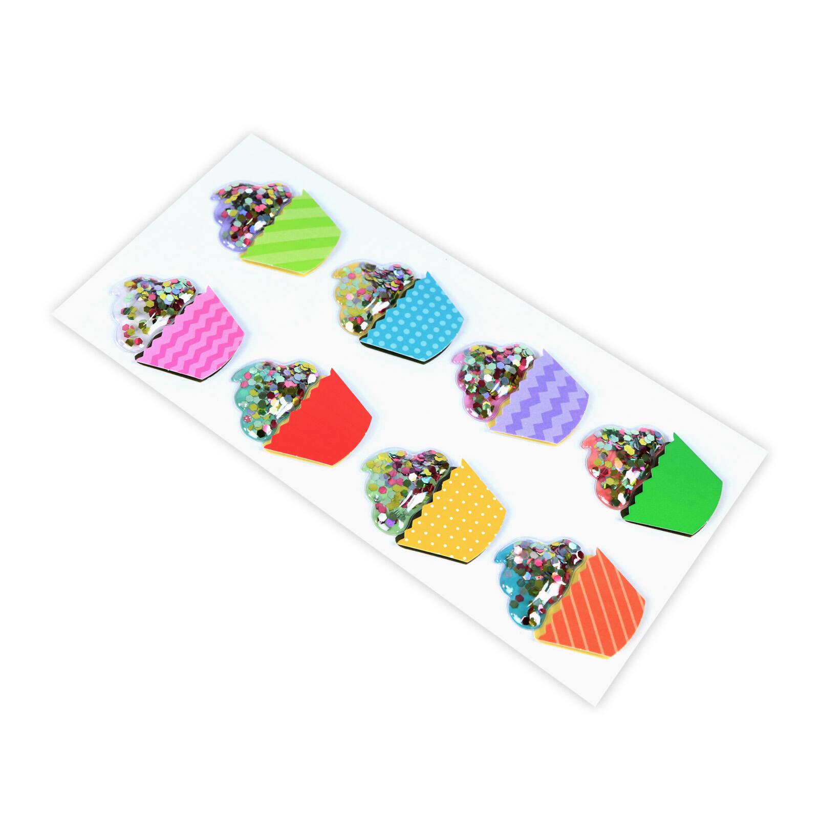 12 Packs: 8 ct. (96 total) Shaker Cupcake Stickers by Recollections™