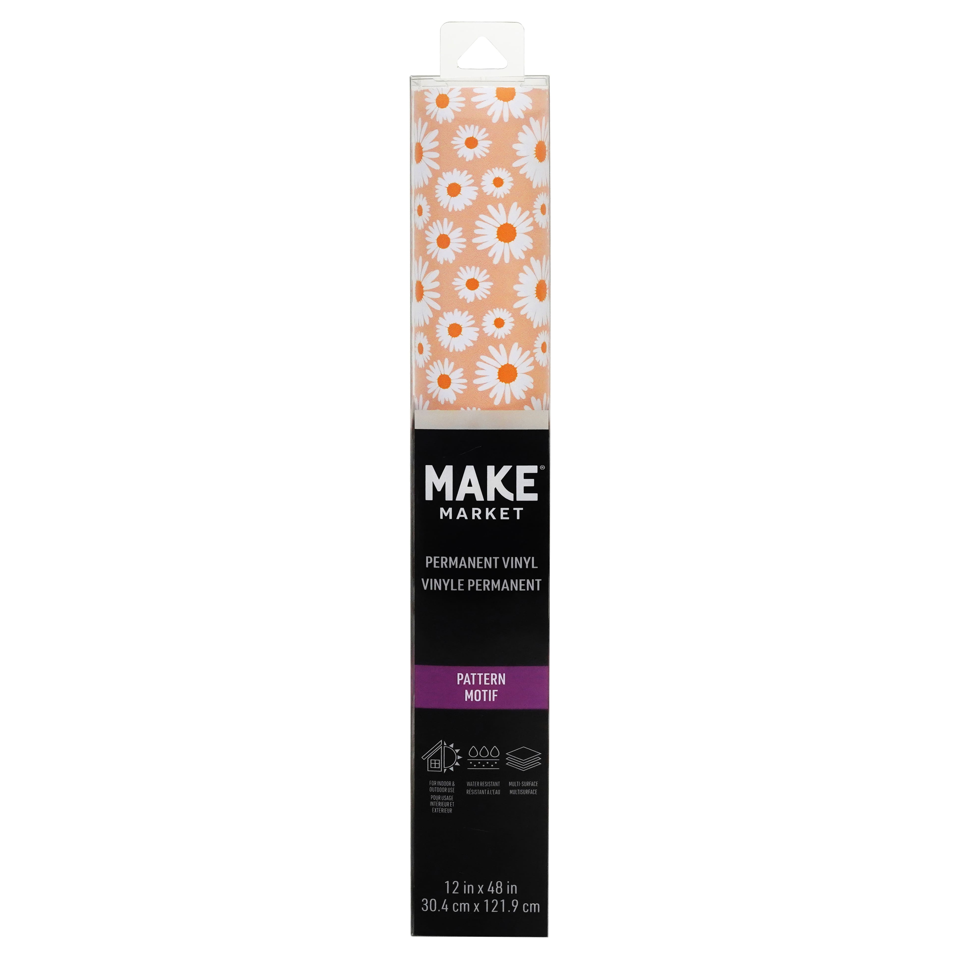 12 Pack: Daisy Pattern Permanent Vinyl by Make Market®