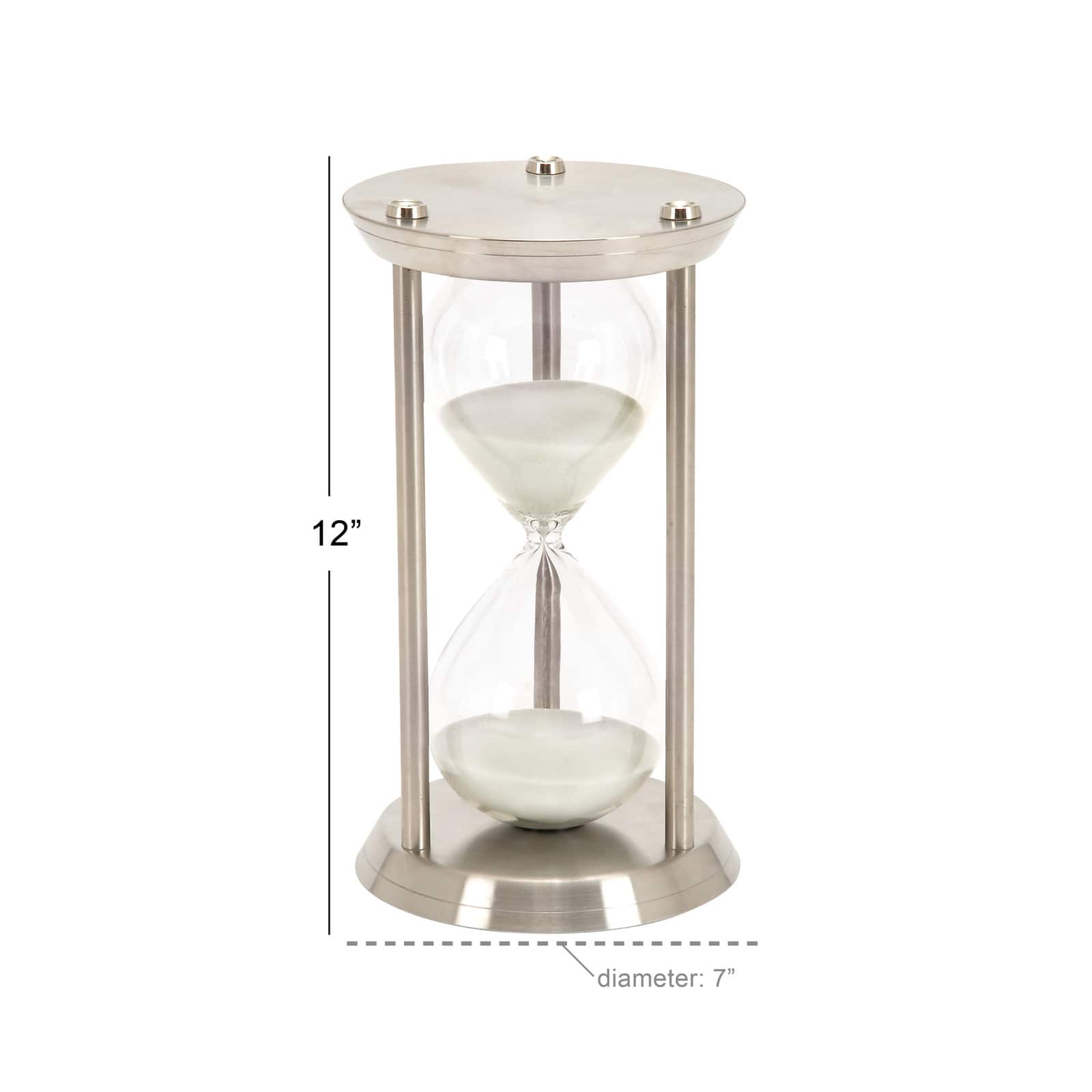 12'' Silver Metal Glam Timer