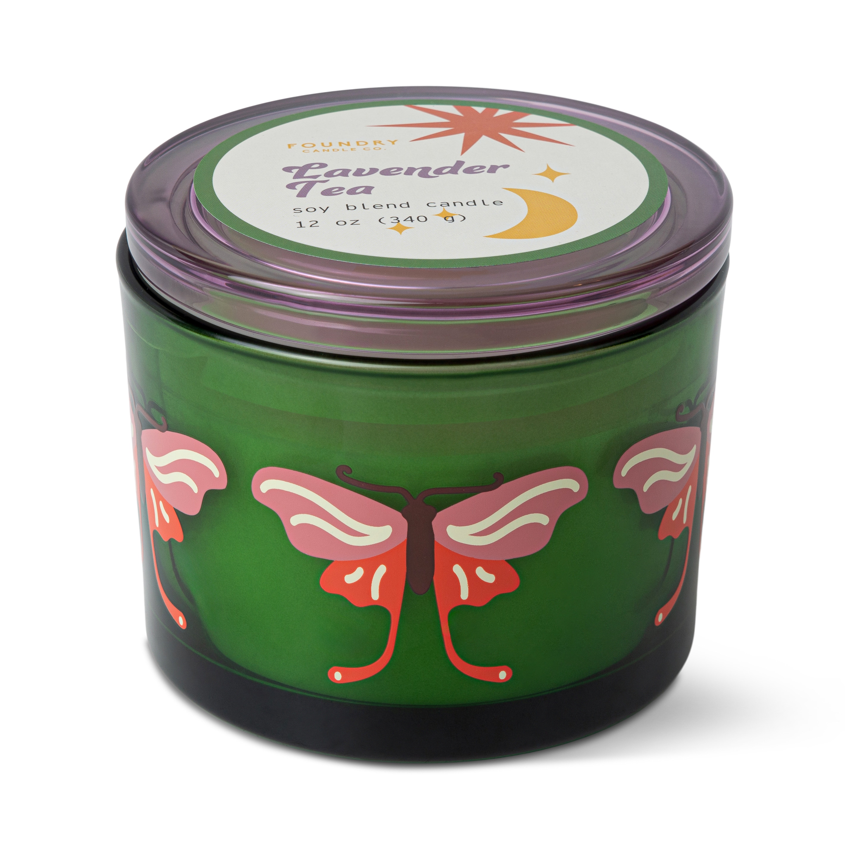 Foundry Candle Co. 12 oz. Lavender Tea Soy Blend 3 Wick Candle