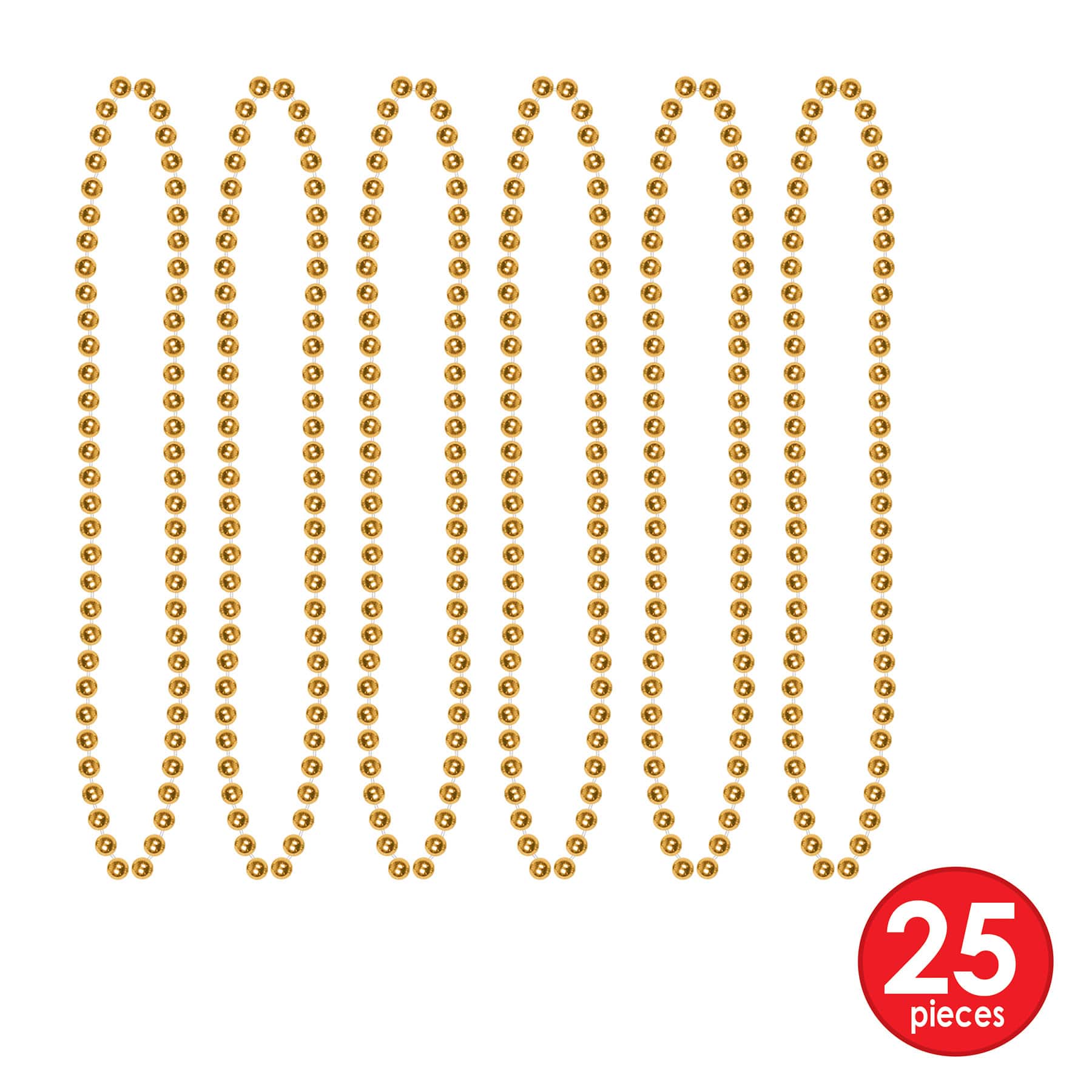 Beistle Gold & White New Year Rush Party Favor Kit for 50