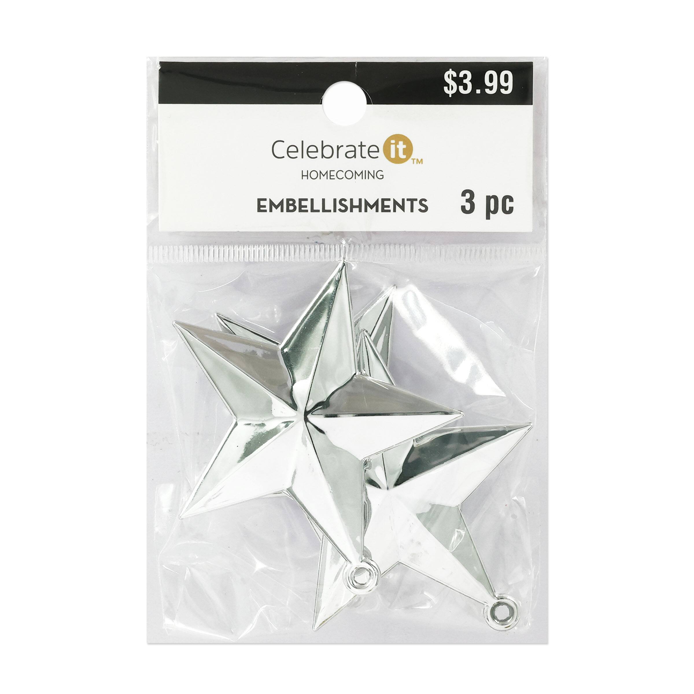 2" Homecoming Star Embellishments