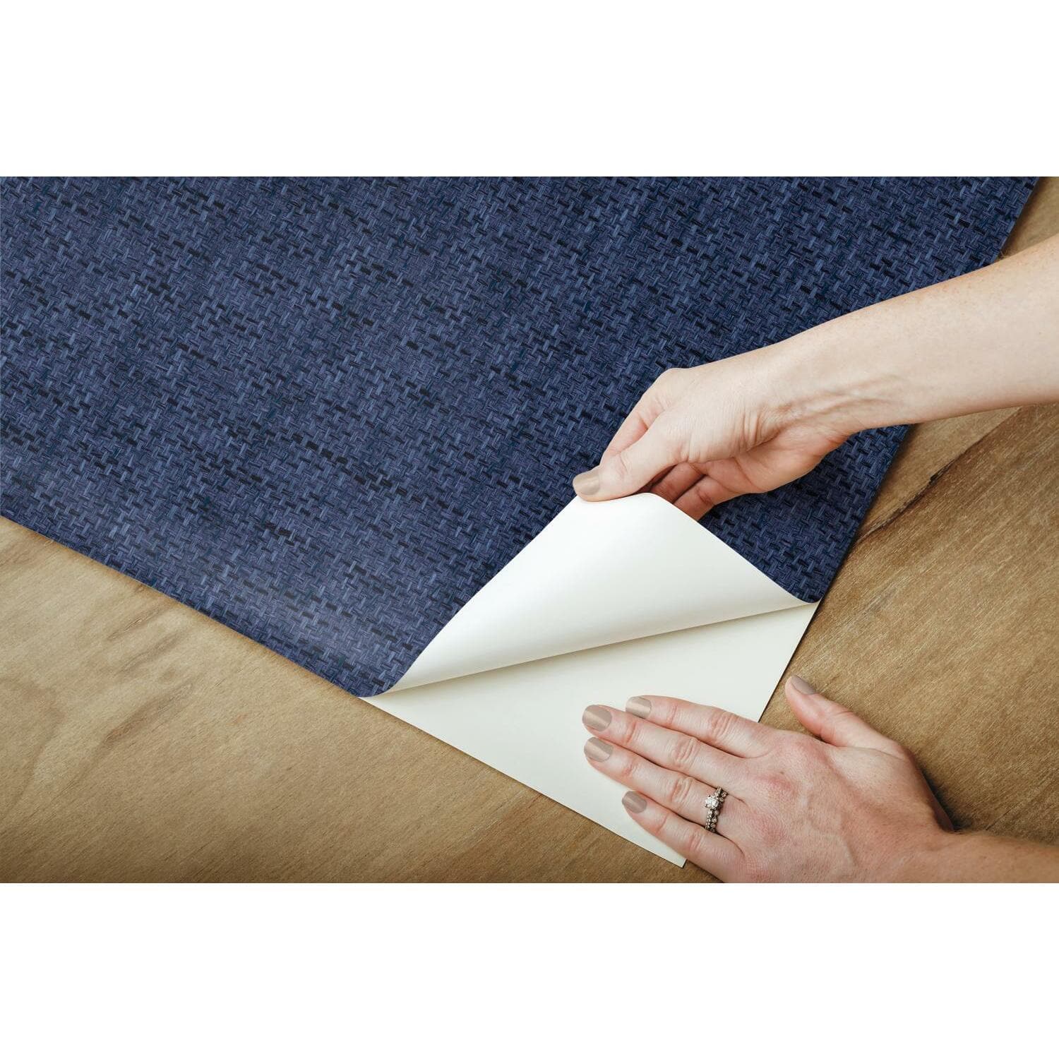 RoomMates Faux Grasscloth Weave Peel & Stick Wallpaper