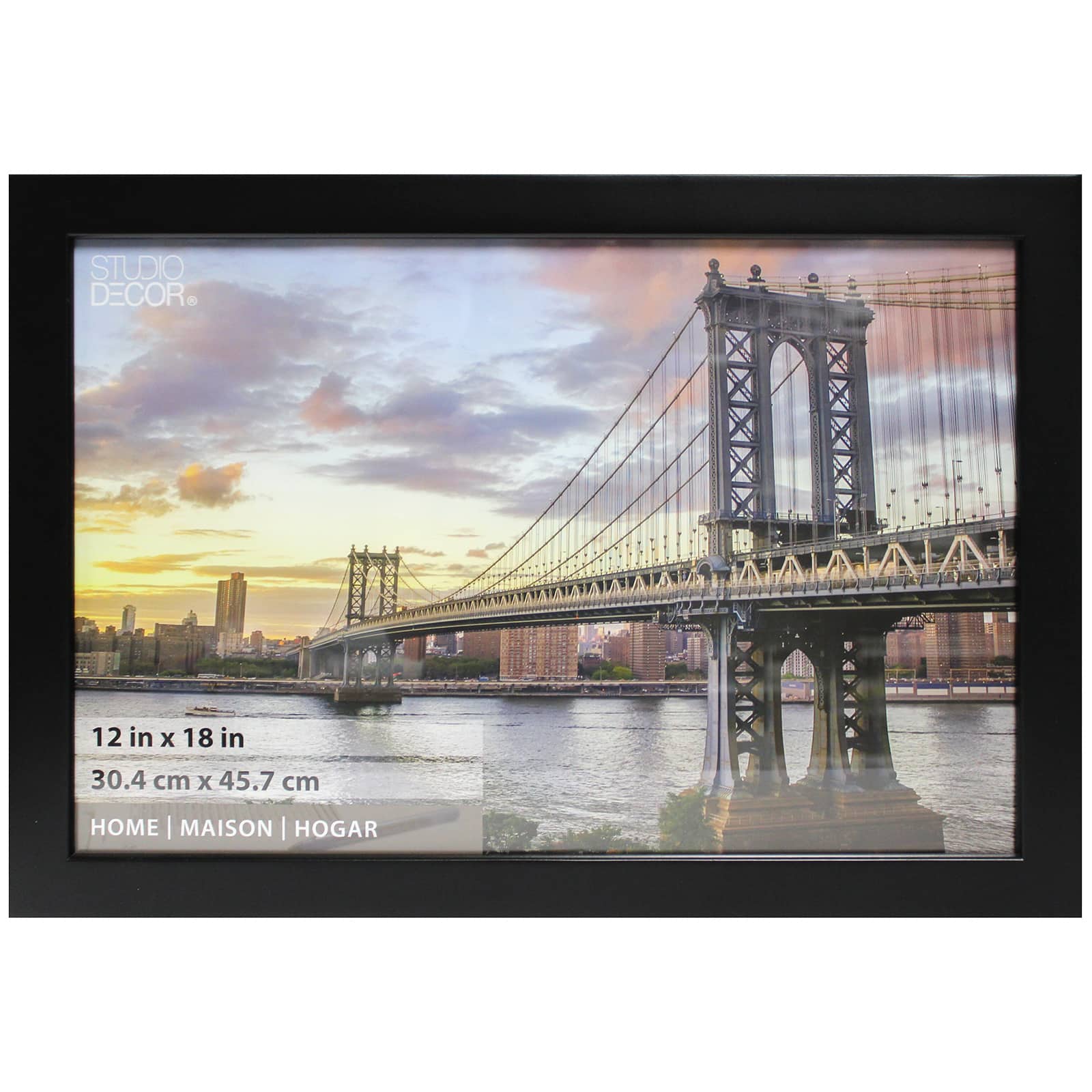 Home Flat Black Frame by Studio Décor®