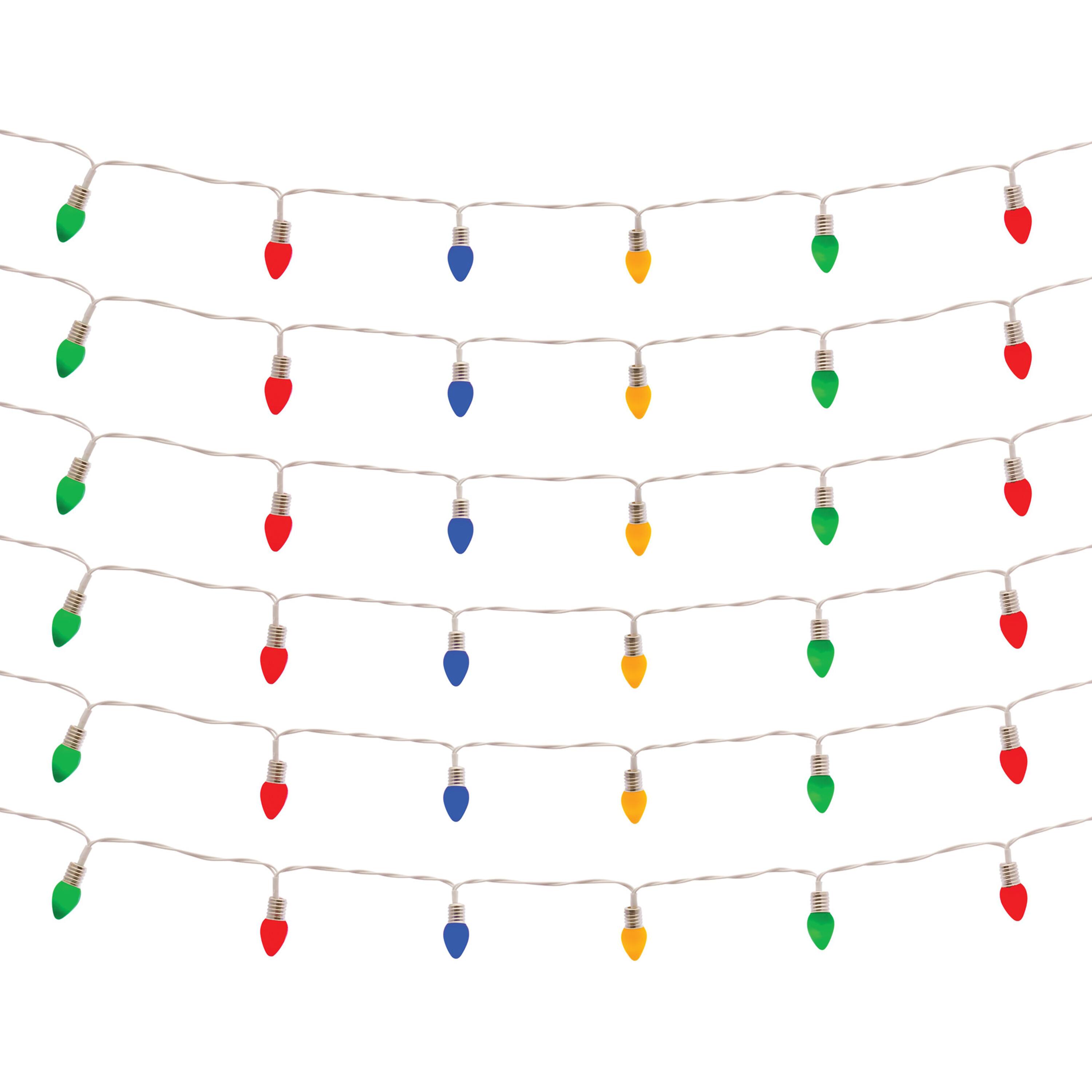 Melrose 8.5ft. Multicolor LED Lighted Strand with Classic Bulb Design Set