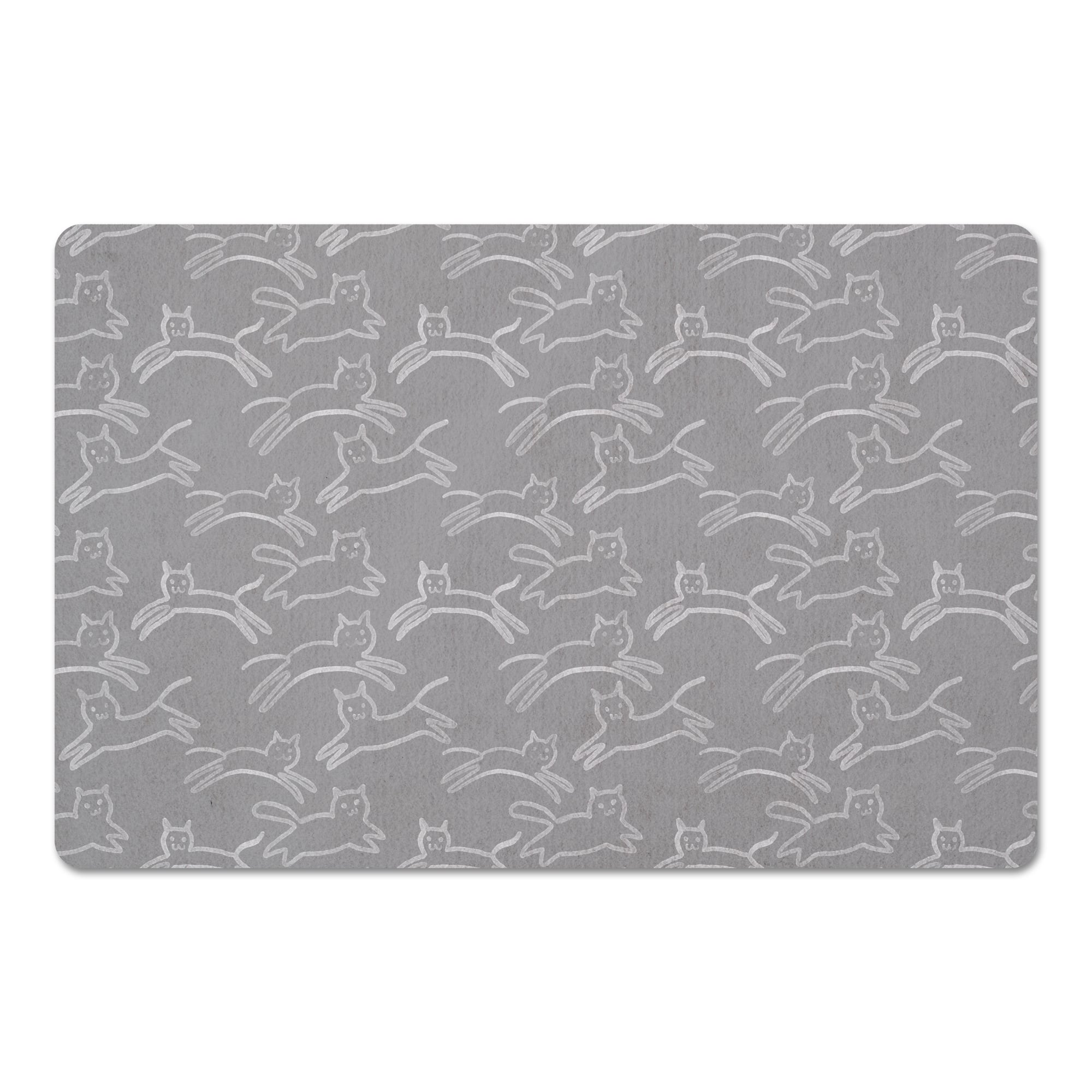 Leaping Cat Pattern I 27" x 18" Floor Mat
