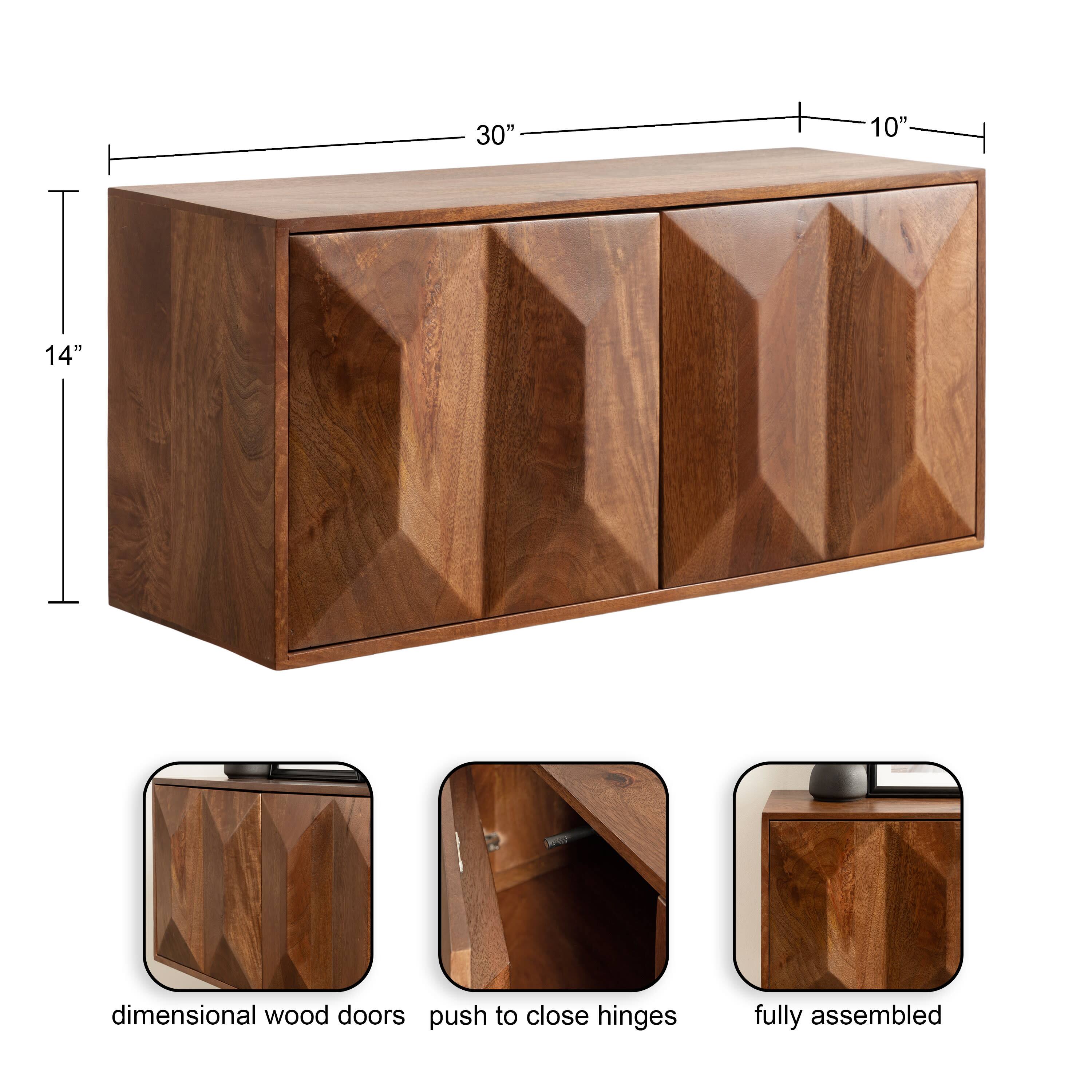 Kate and Laurel Ranier Two-Door Wall Cabinet