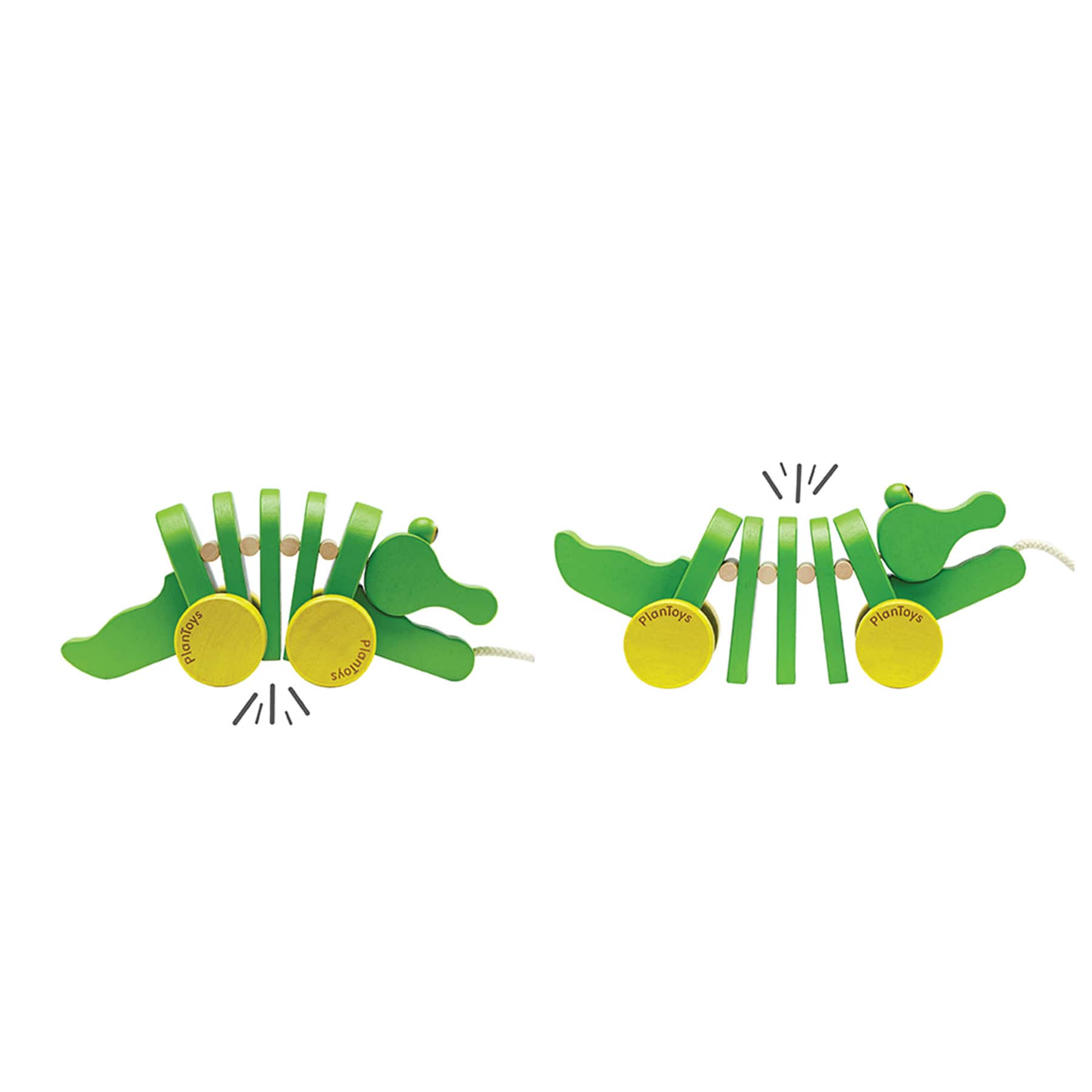 PlanToys Dancing Alligator Wooden Pull Toy