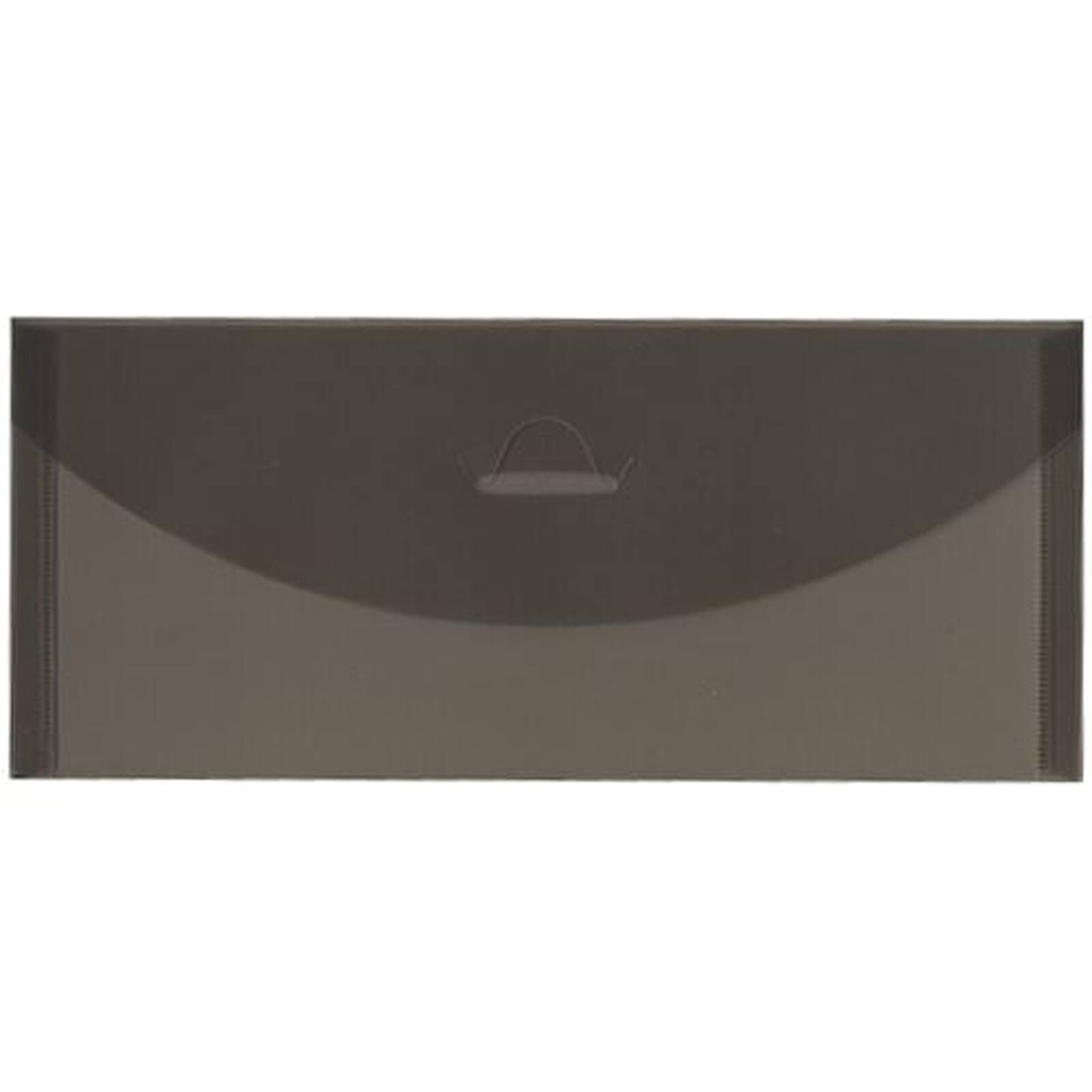 JAM Paper 4.25" x 9.75" Flap and Tuck #10 Plastic Envelopes, 24ct.
