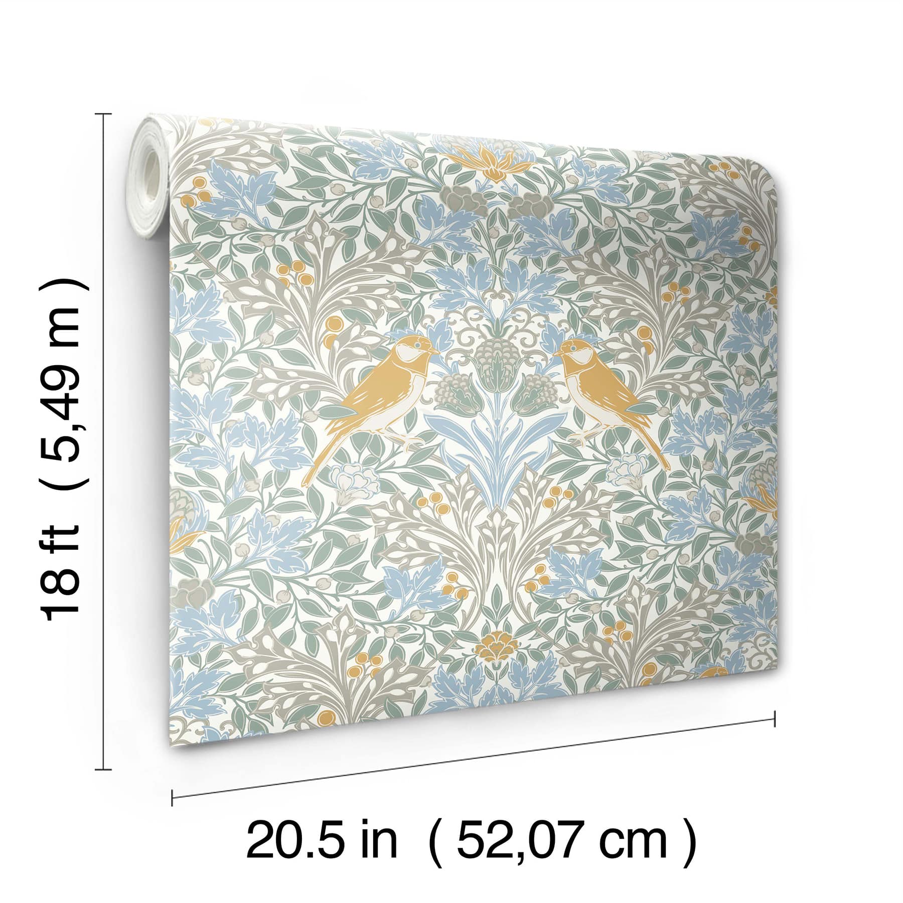 RoomMates Garden Aviary Peel & Stick Wallpaper