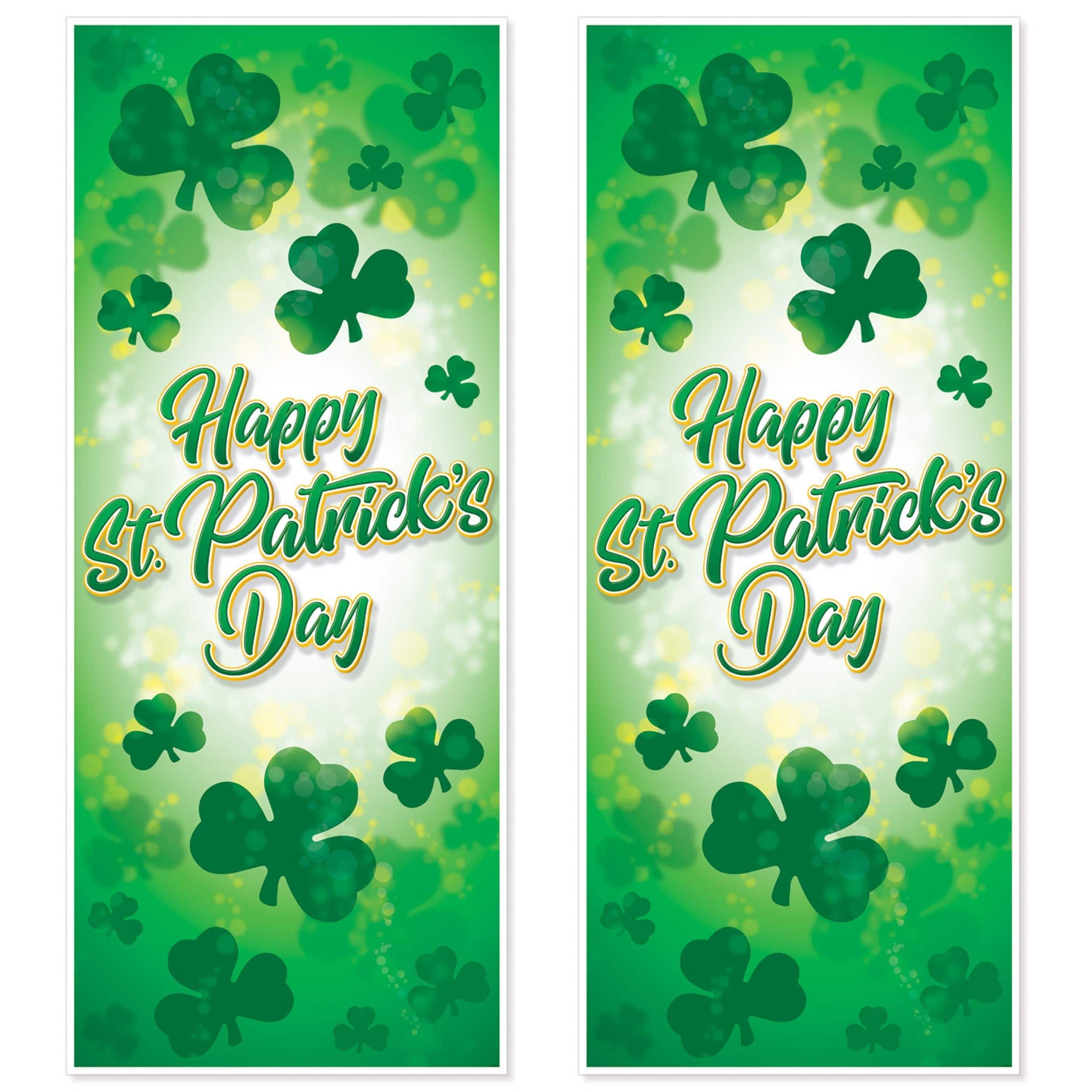 Beistle 6ft. x 30" Happy St. Patrick's Day Door Covers, 2ct.