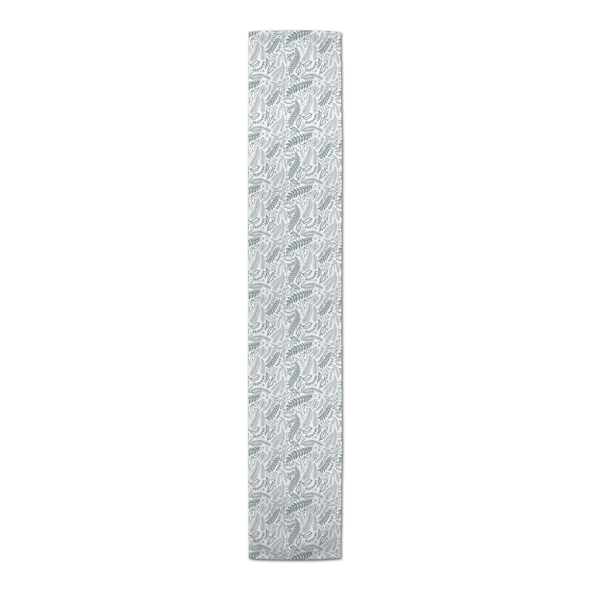 Green Winter Pattern 16" x 90" Cotton Twill Runner