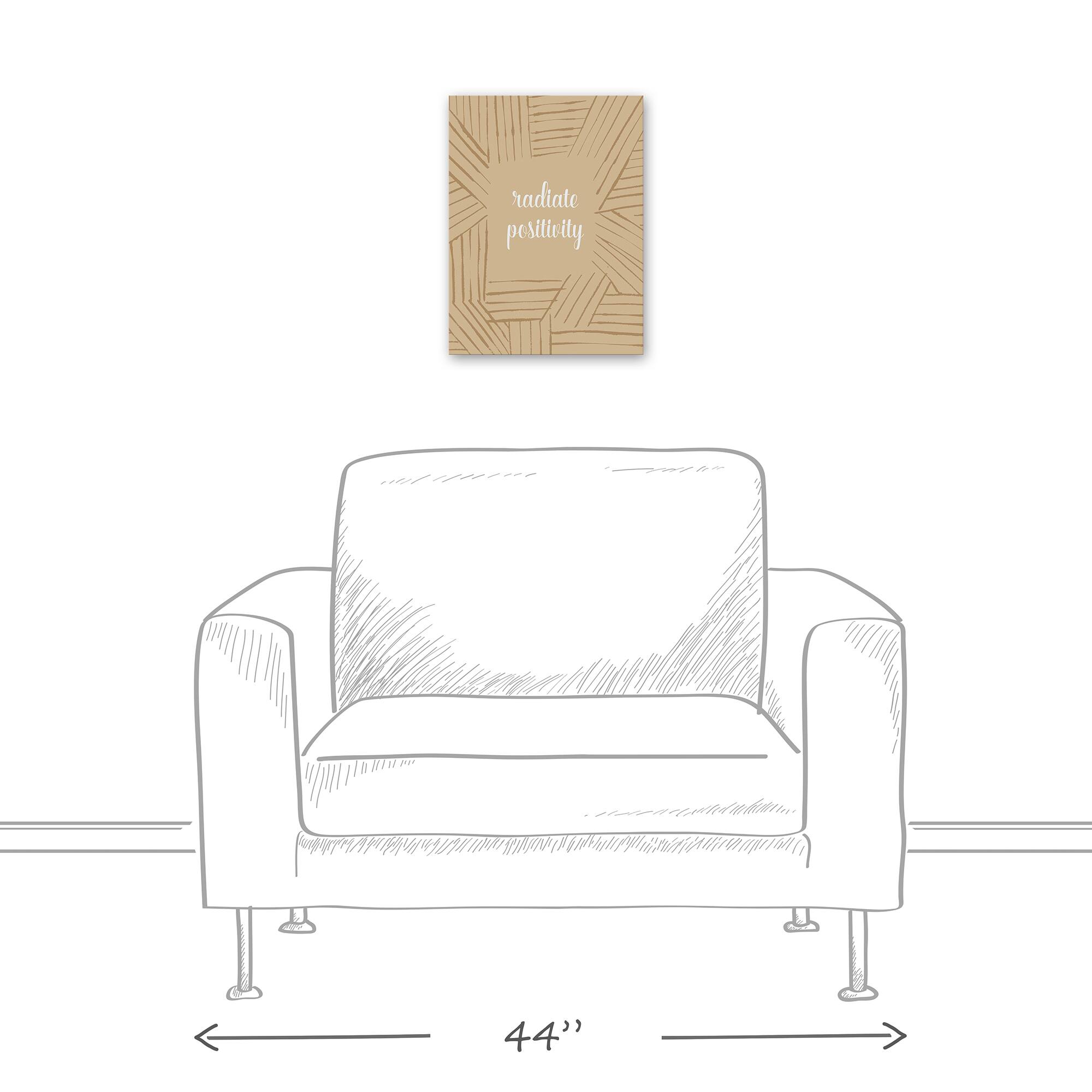 Radiate Positivity 12" x 16" Canvas Wall Art