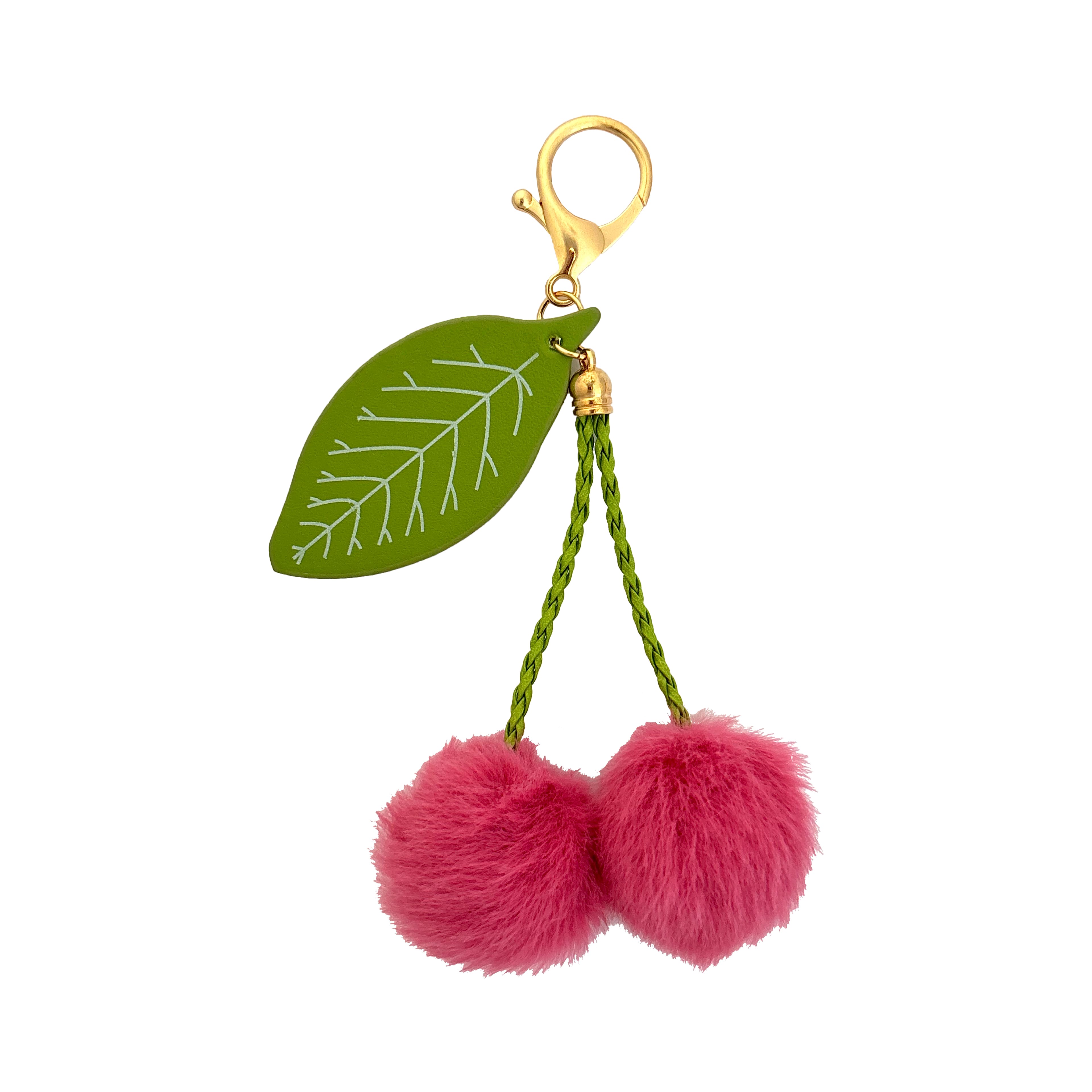 Blue Moon Studio™ Fuzzy Cherry Bag Charm | Michaels