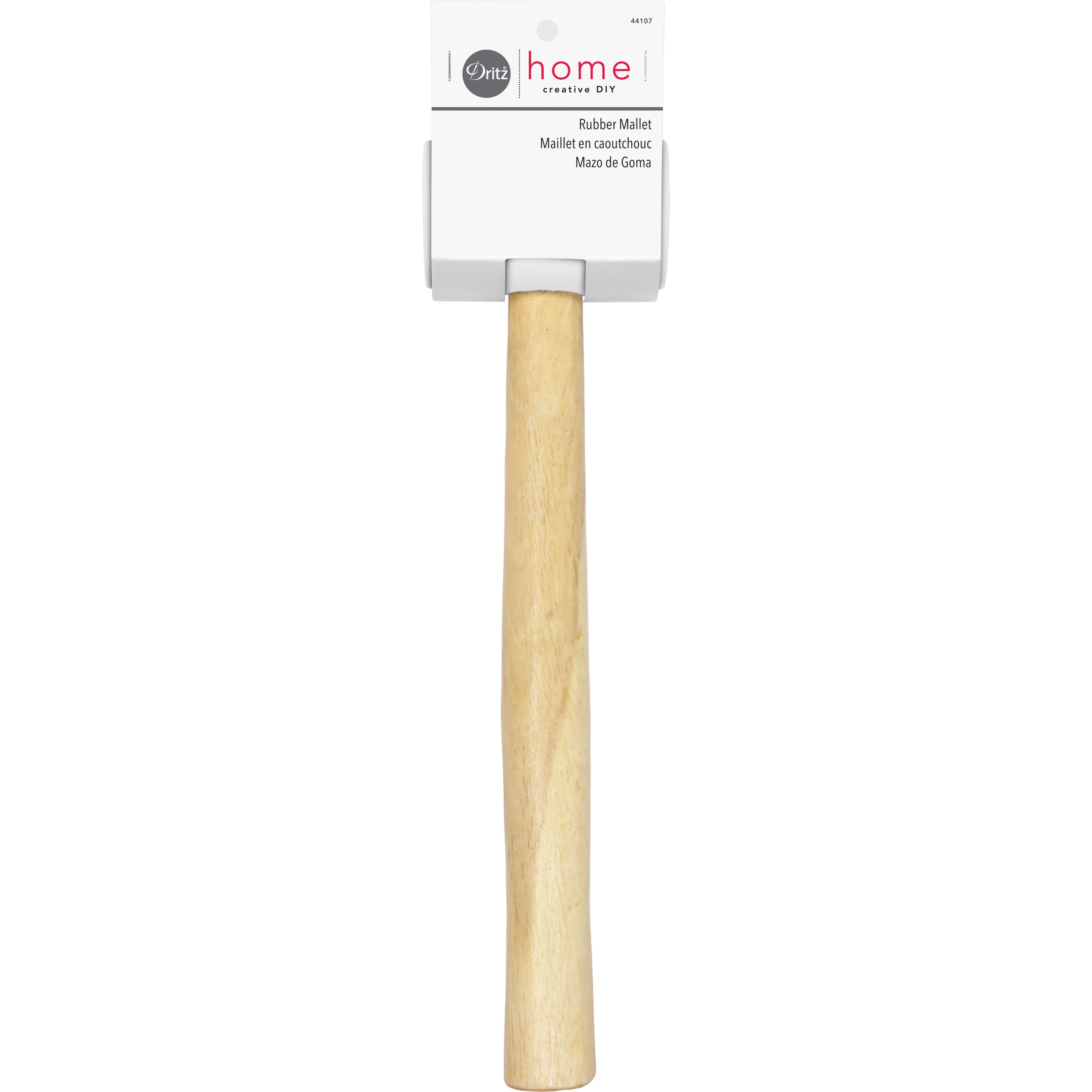 Dritz® Home Rubber Mallet with Brown Wooden Handle